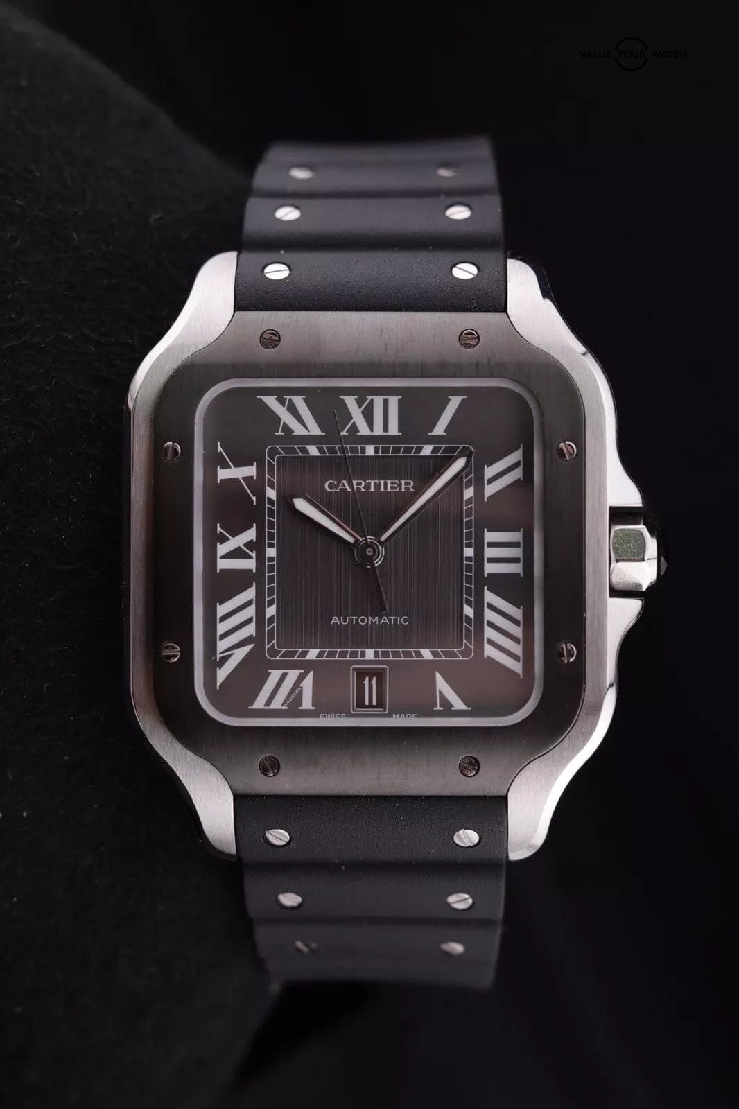 Cartier Santos de Cartier ADLC Men's Black Watch - WSSA0037