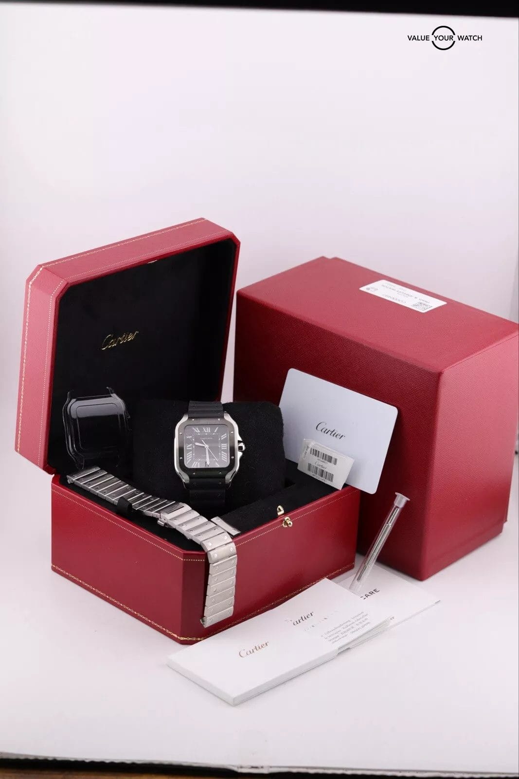 Cartier Santos de Cartier ADLC Men's Black Watch - WSSA0037 - Image 7