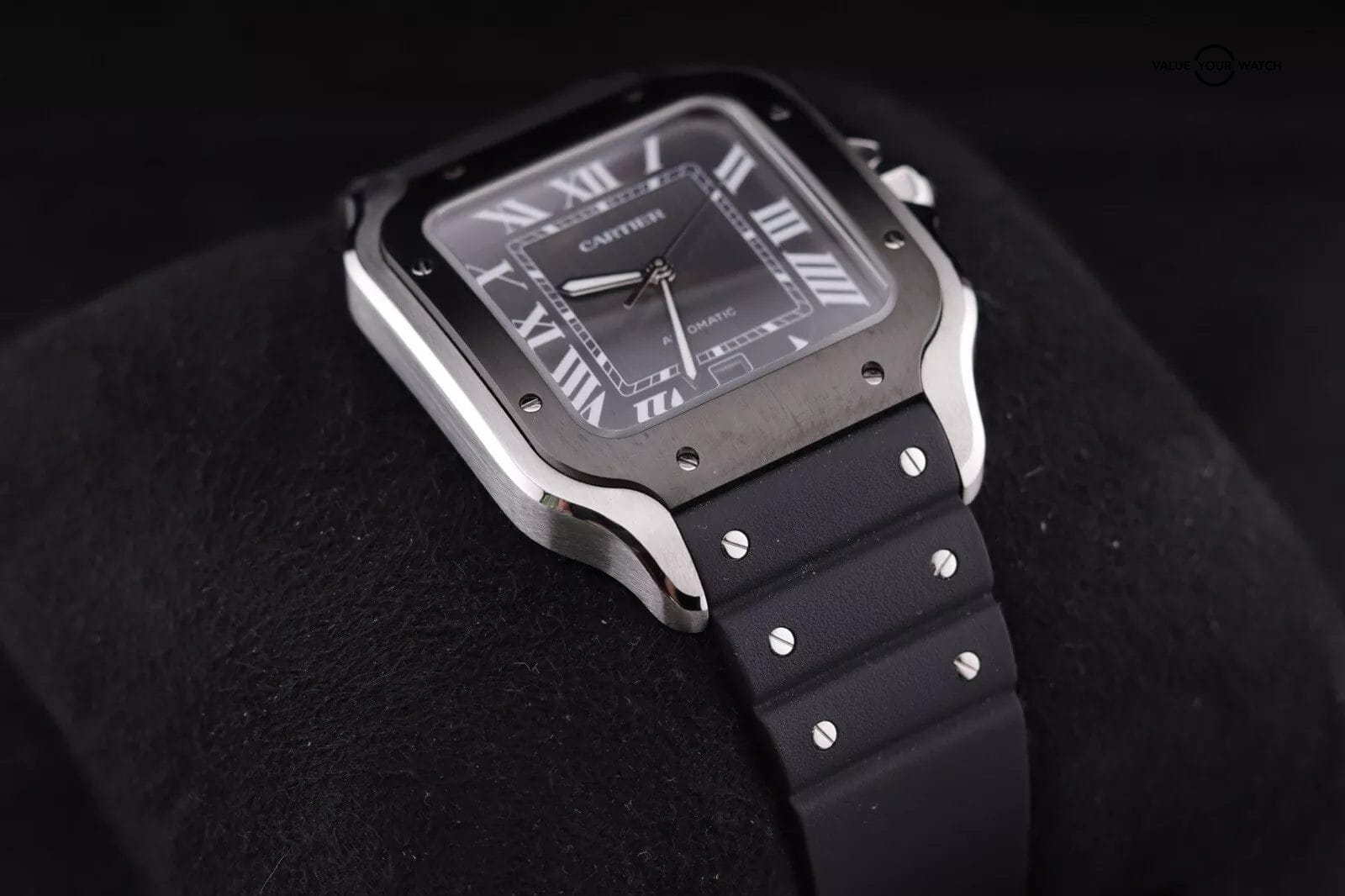 Cartier Santos de Cartier ADLC Men's Black Watch - WSSA0037 - Image 10