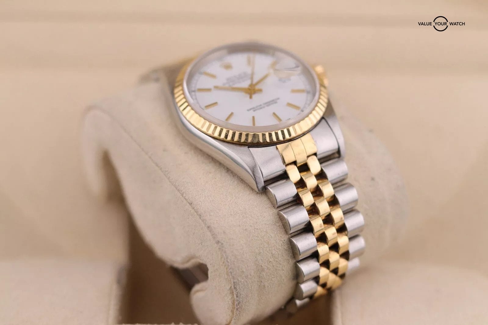 2001 Rolex Datejust 36 16233 | Gold Bezel x 2 Tone Case And Bracelet - Image 8