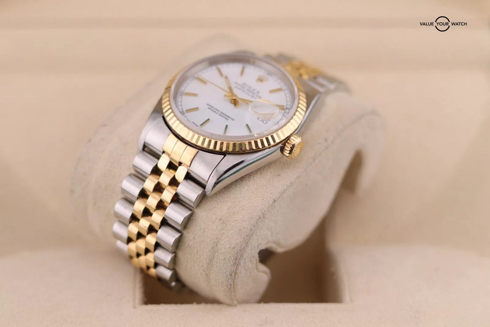 2001 Rolex Datejust 36 16233 | Gold Bezel x 2 Tone Case And Bracelet - Image 9