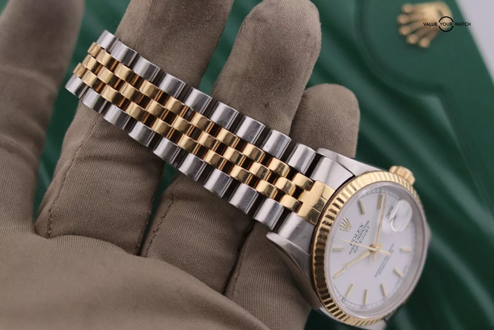 2001 Rolex Datejust 36 16233 | Gold Bezel x 2 Tone Case And Bracelet - Image 10
