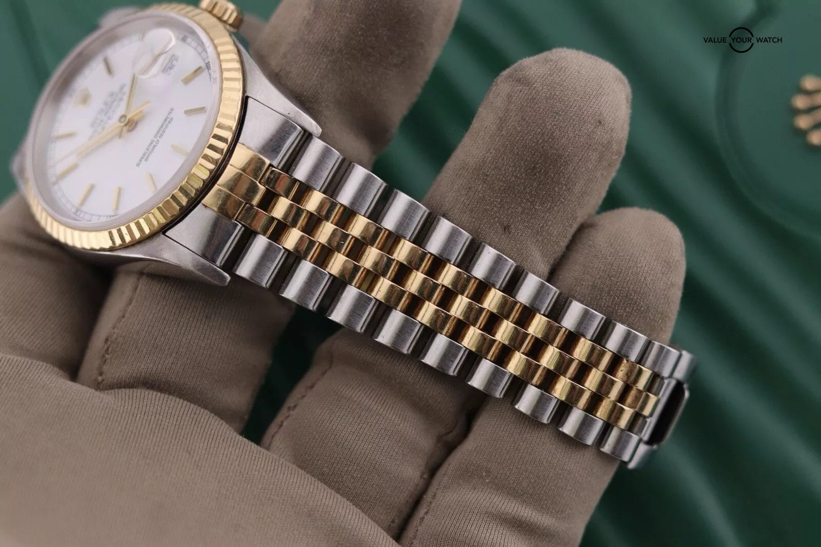 2001 Rolex Datejust 36 16233 | Gold Bezel x 2 Tone Case And Bracelet - Image 11