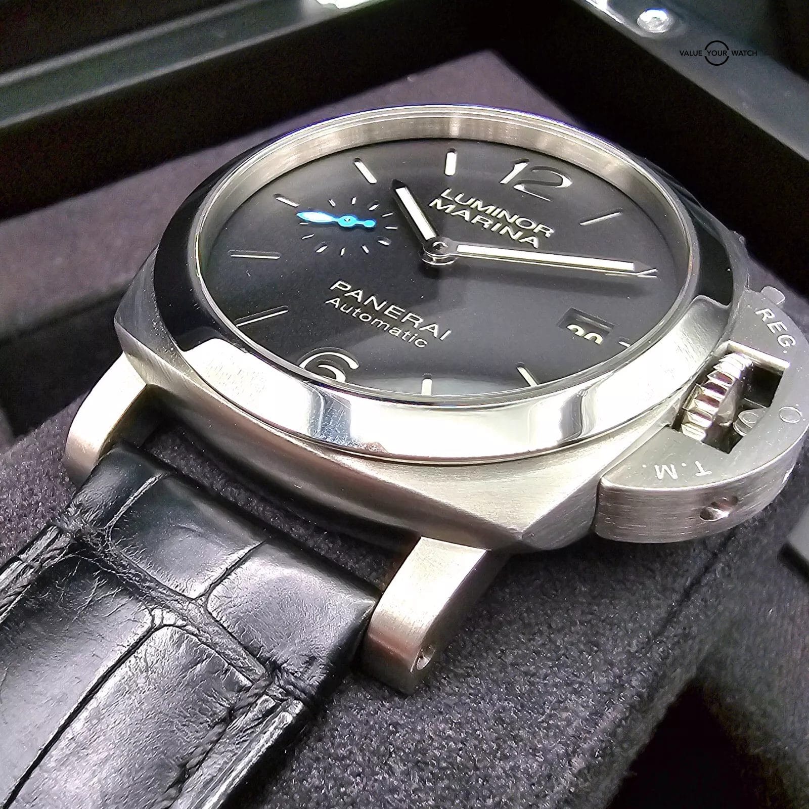 Panerai Luminor Marina Quaranta 1950 40mm case, full set w quick release straps! - Image 8