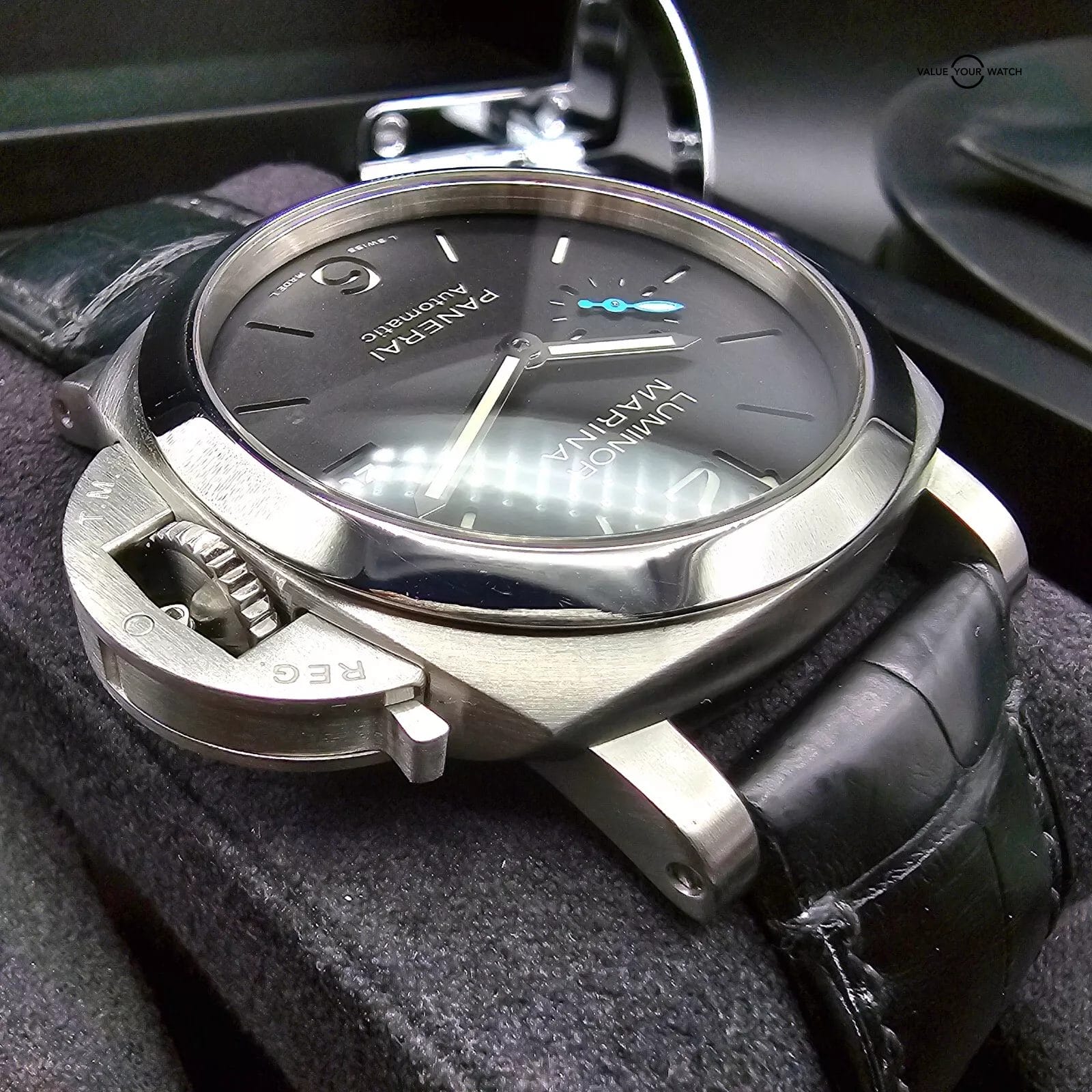 Panerai Luminor Marina Quaranta 1950 40mm case, full set w quick release straps! - Image 9