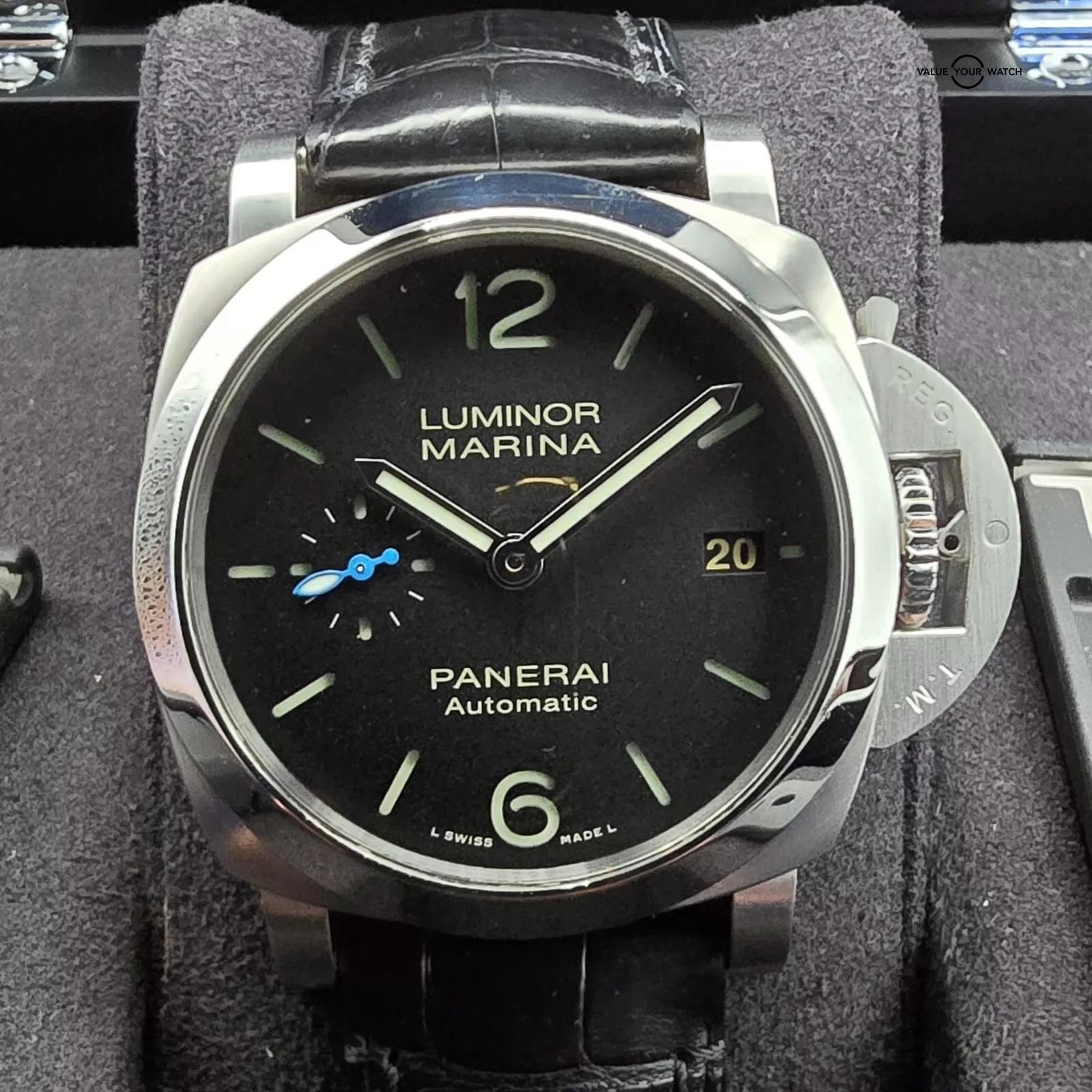 Panerai Luminor Marina Quaranta 1950 40mm case, full set w quick release straps! - Image 11
