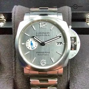 Panerai Luminor Marina in 1950 42mm casing on steel bracelet! ref. PAM00977 977