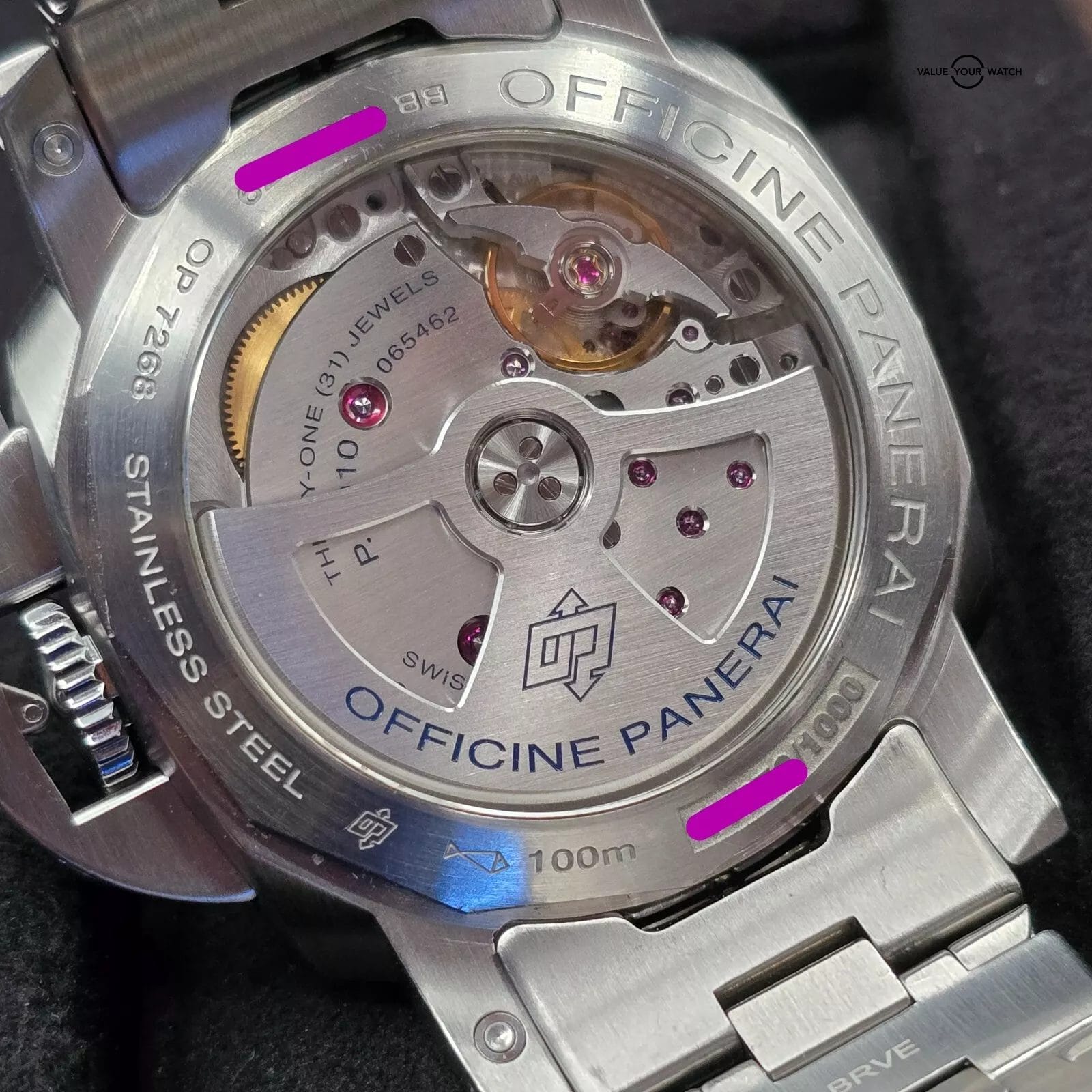 Panerai Luminor Marina in 1950 42mm casing on steel bracelet! ref. PAM00977 977 - Image 10