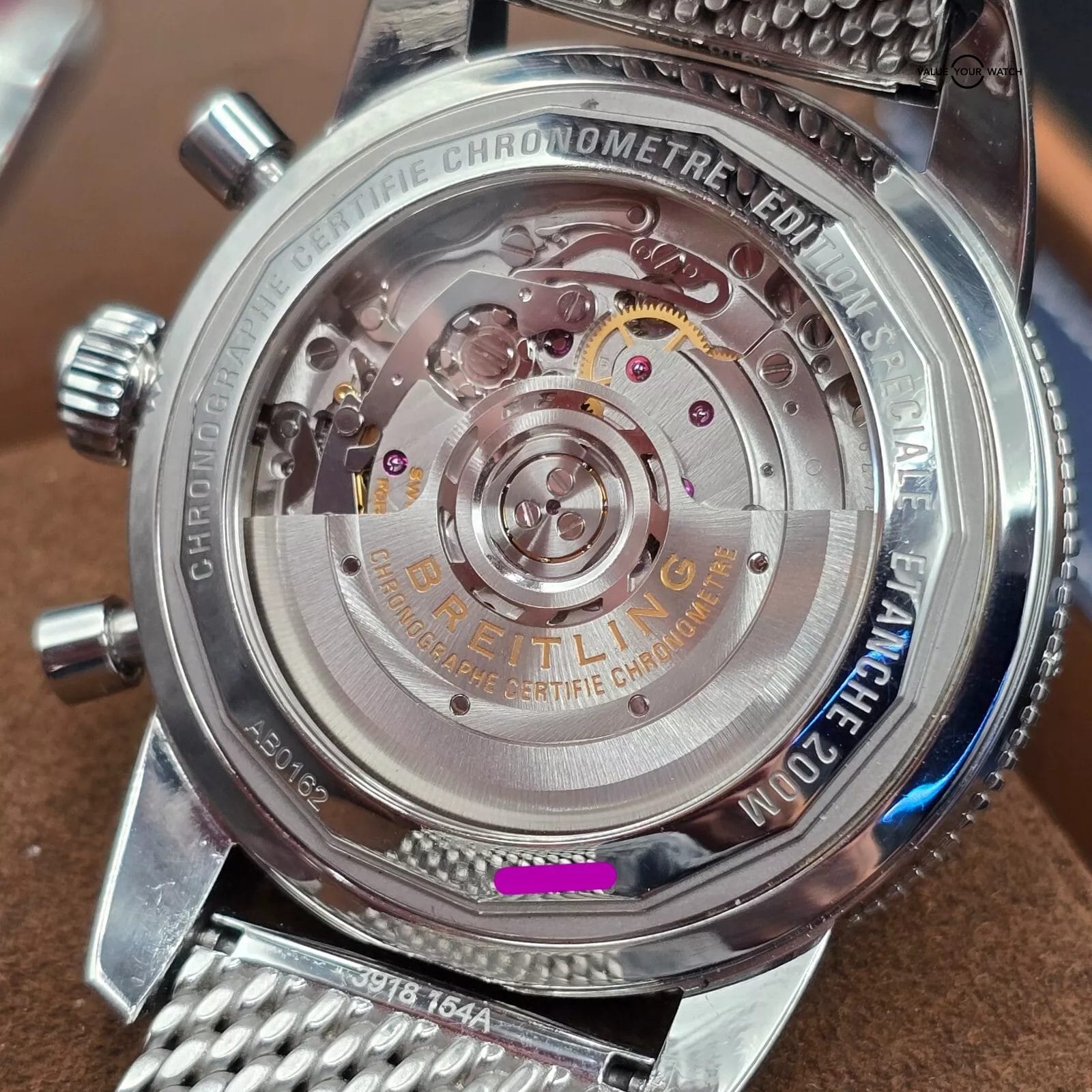 Breitling Superocean Heritage Chronograph Silver Dial on Bracelet, full set 2019 - Image 9