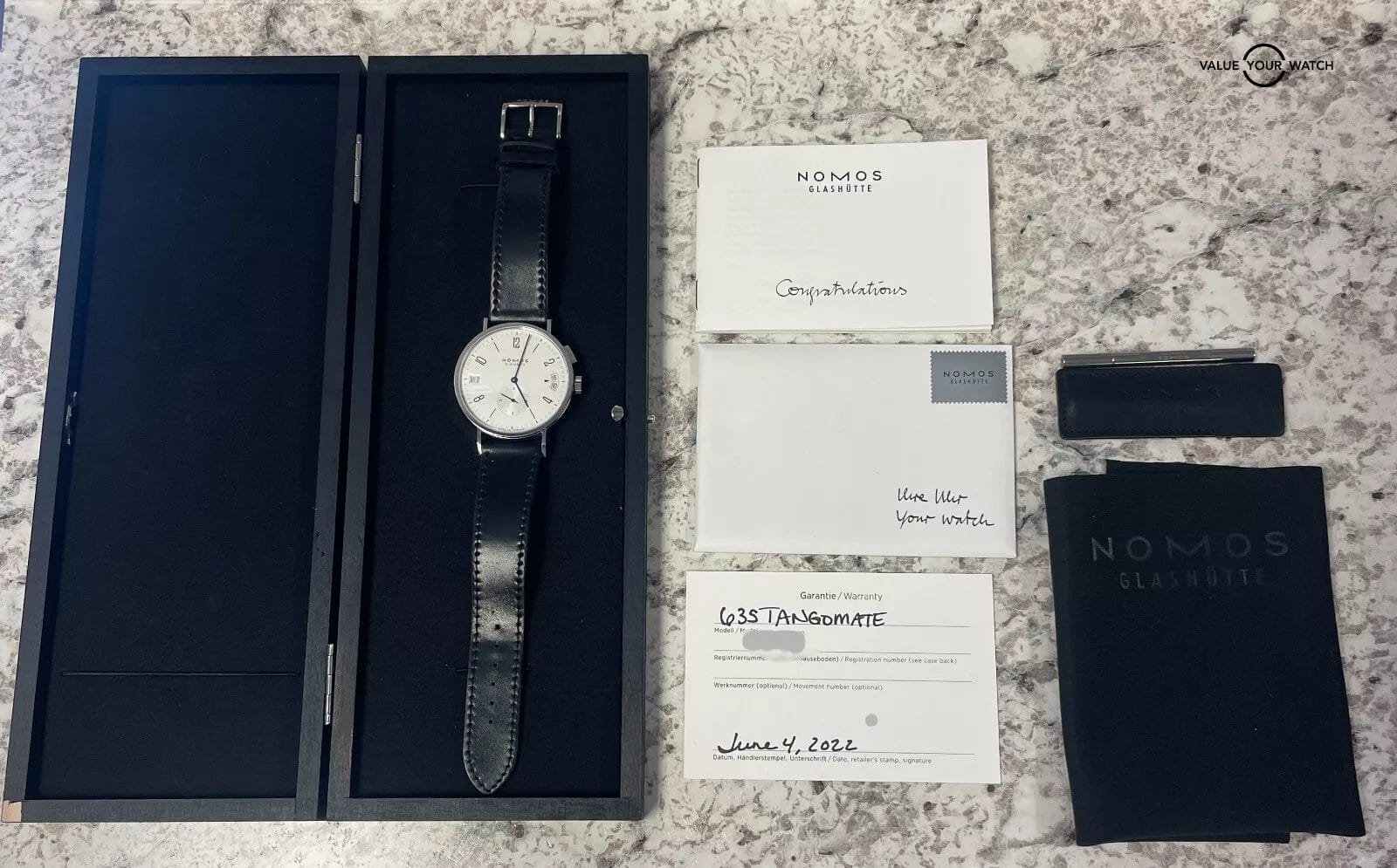 NOMOS Tangomat GMT Glashutte 635 40mm BOXES/PAPERS! - Image 4