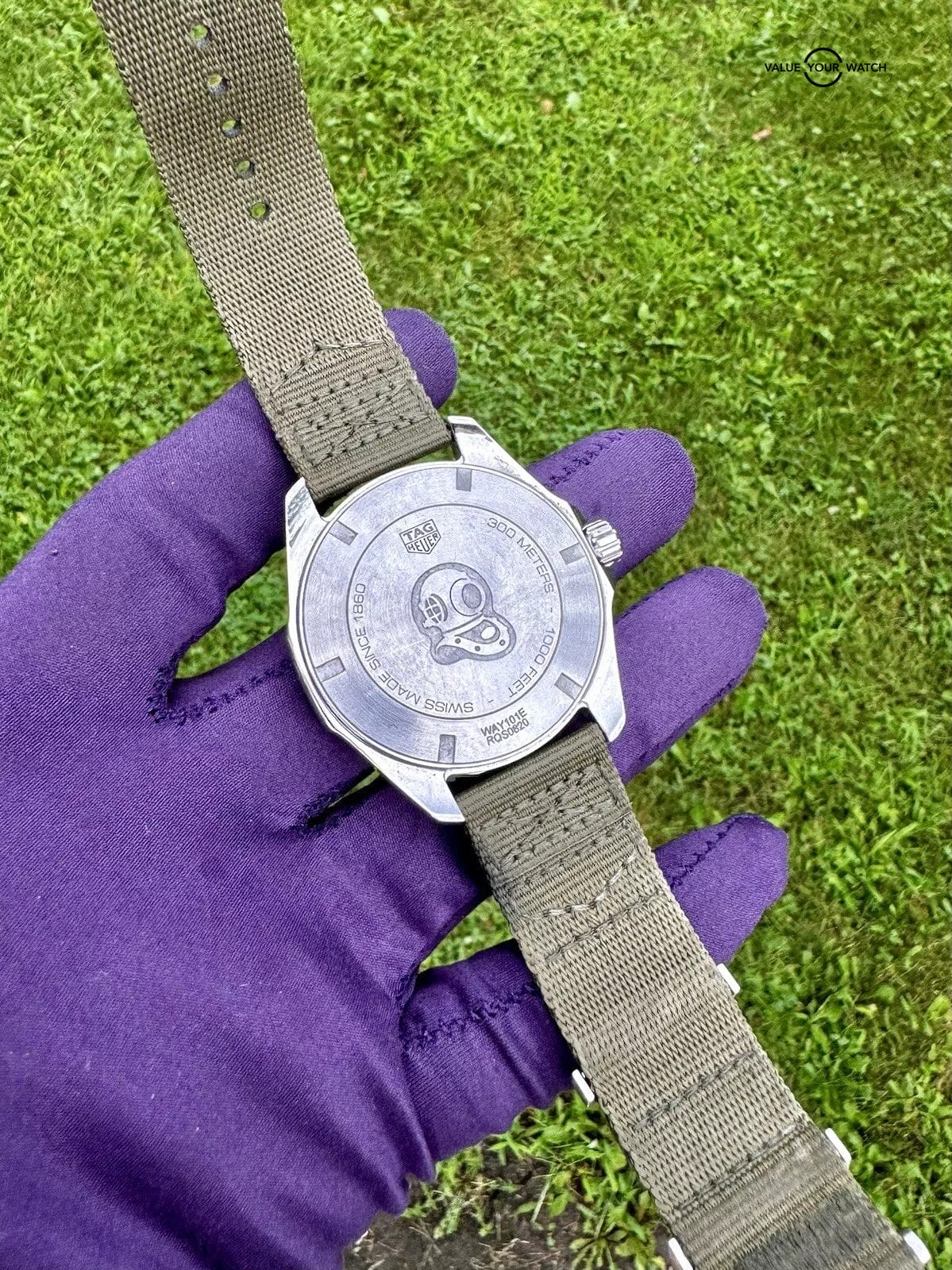 TAG Heuer Aquaracer 43mm Green Men's Watch - WAY101E - Image 5