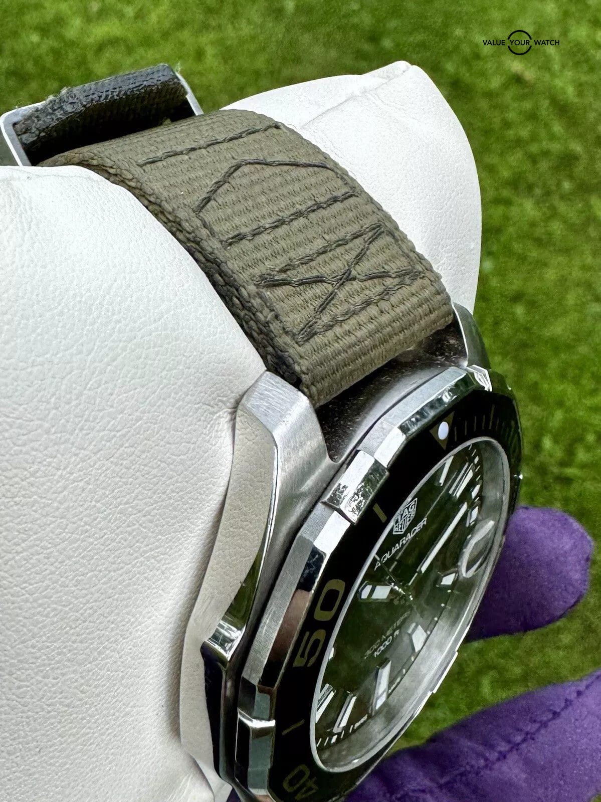 TAG Heuer Aquaracer 43mm Green Men's Watch - WAY101E - Image 7