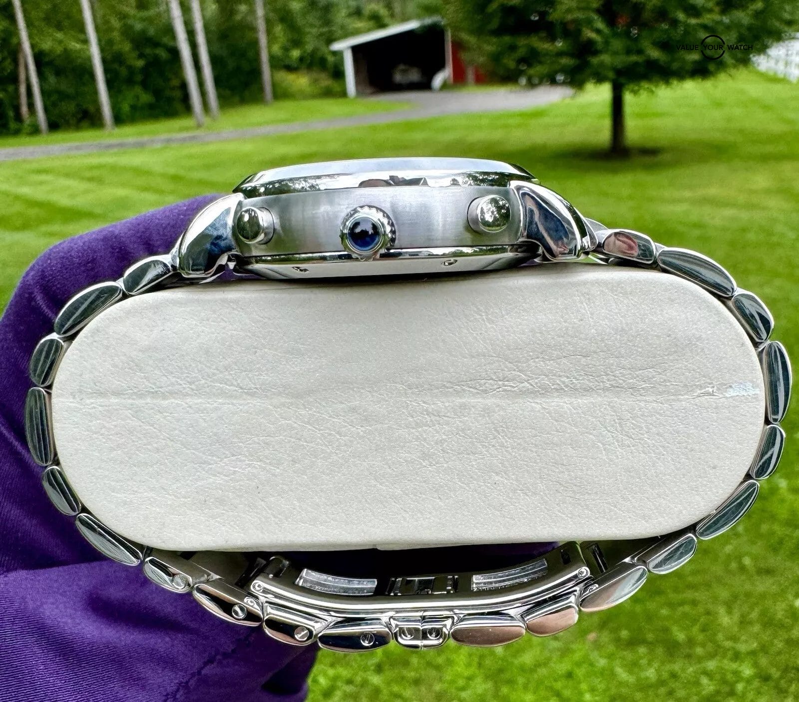 AUDEMARS PIGUET MILLENARY 41mm CHRONOGRAPH STAINLESS STEEL WATCH 25897ST W/ B/P - Image 5