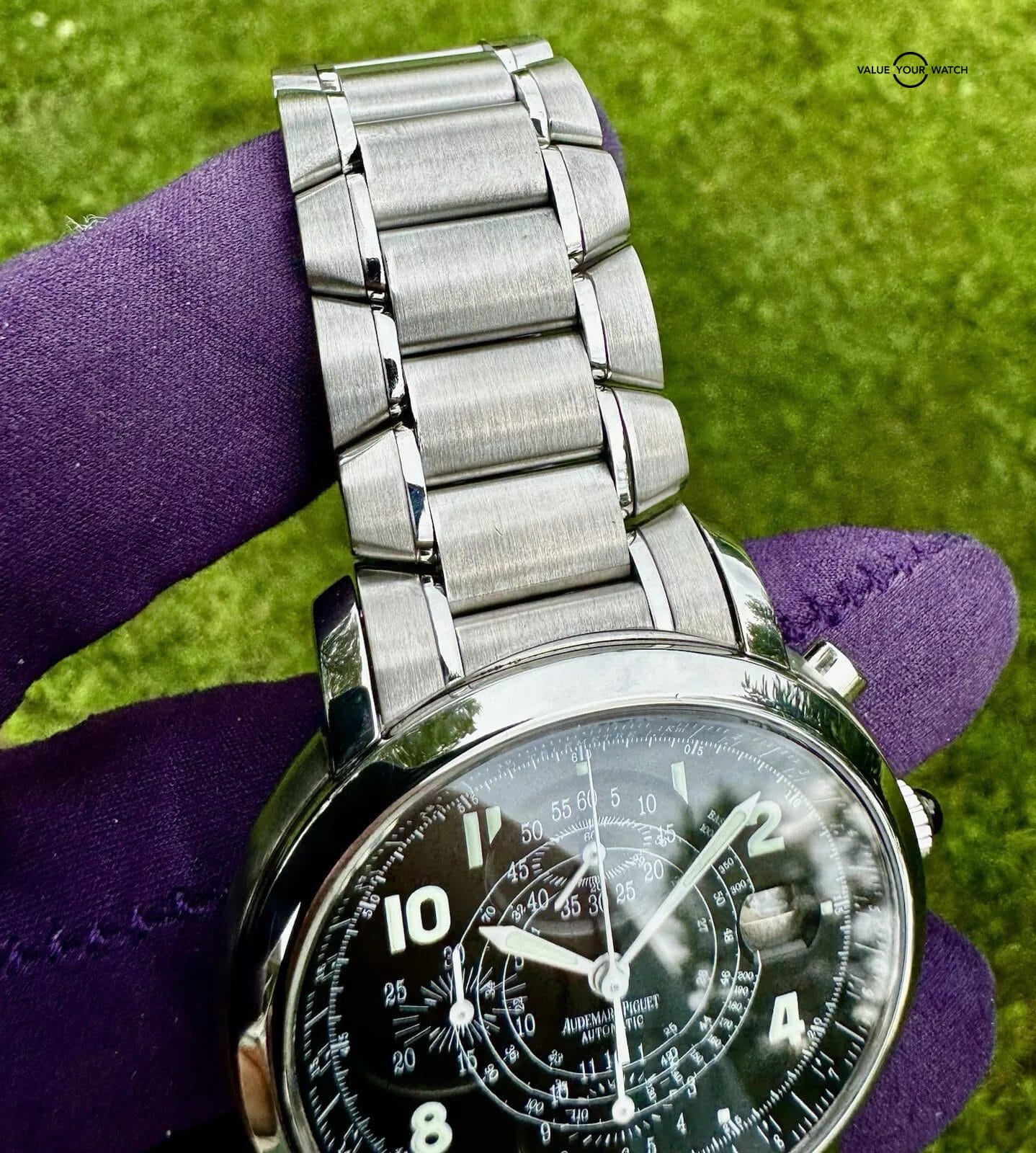 AUDEMARS PIGUET MILLENARY 41mm CHRONOGRAPH STAINLESS STEEL WATCH 25897ST W/ B/P - Image 14