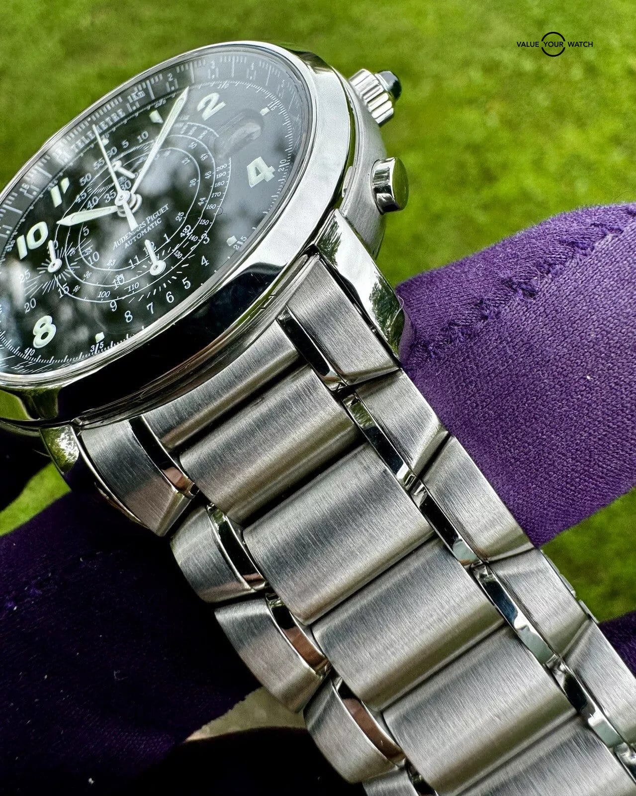 AUDEMARS PIGUET MILLENARY 41mm CHRONOGRAPH STAINLESS STEEL WATCH 25897ST W/ B/P - Image 15