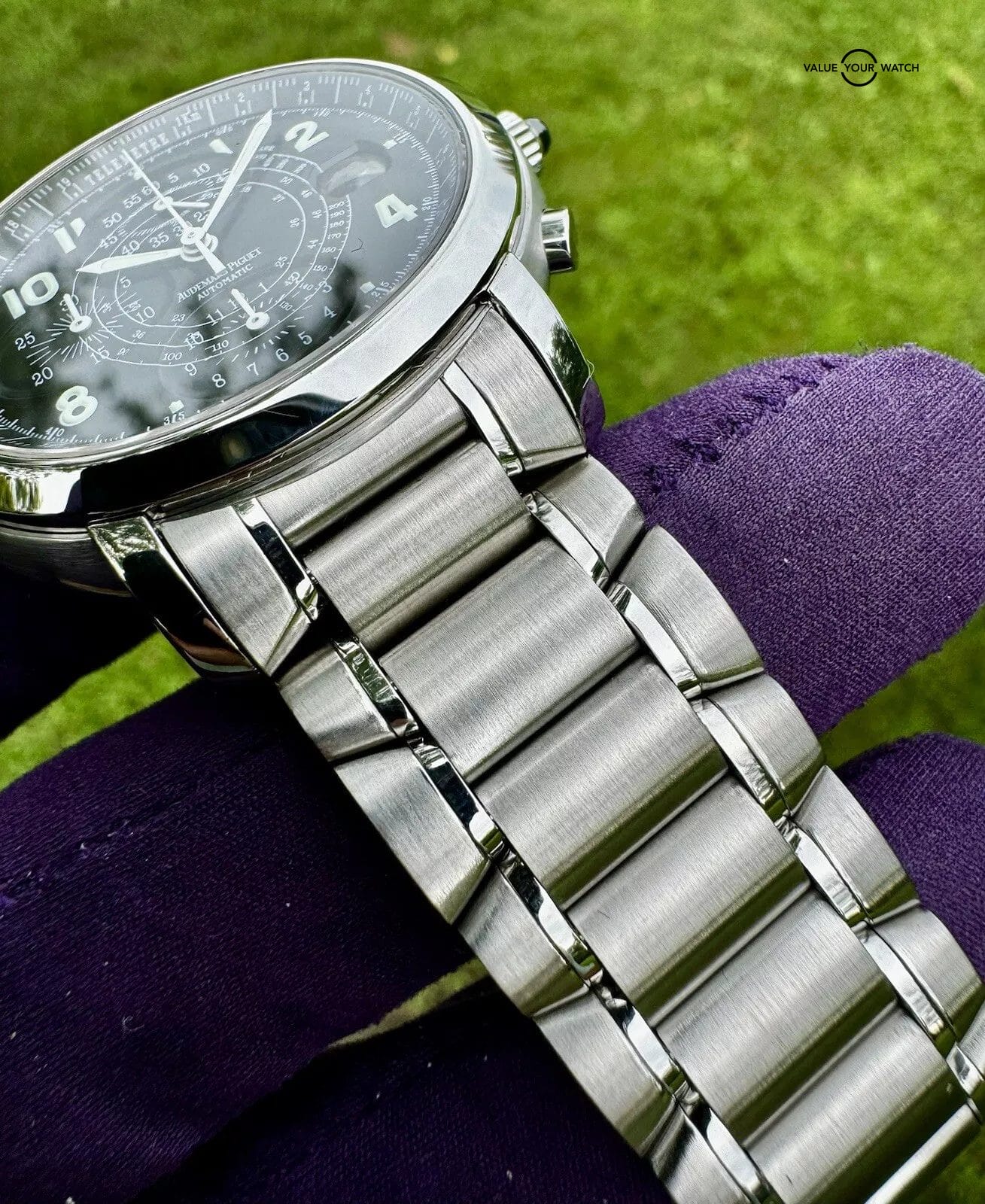 AUDEMARS PIGUET MILLENARY 41mm CHRONOGRAPH STAINLESS STEEL WATCH 25897ST W/ B/P - Image 16