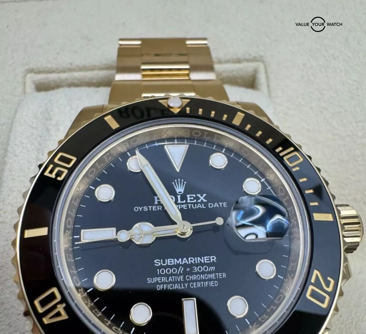 2024 Rolex Submariner 18k Yellow Gold Black 41mm Ceramic