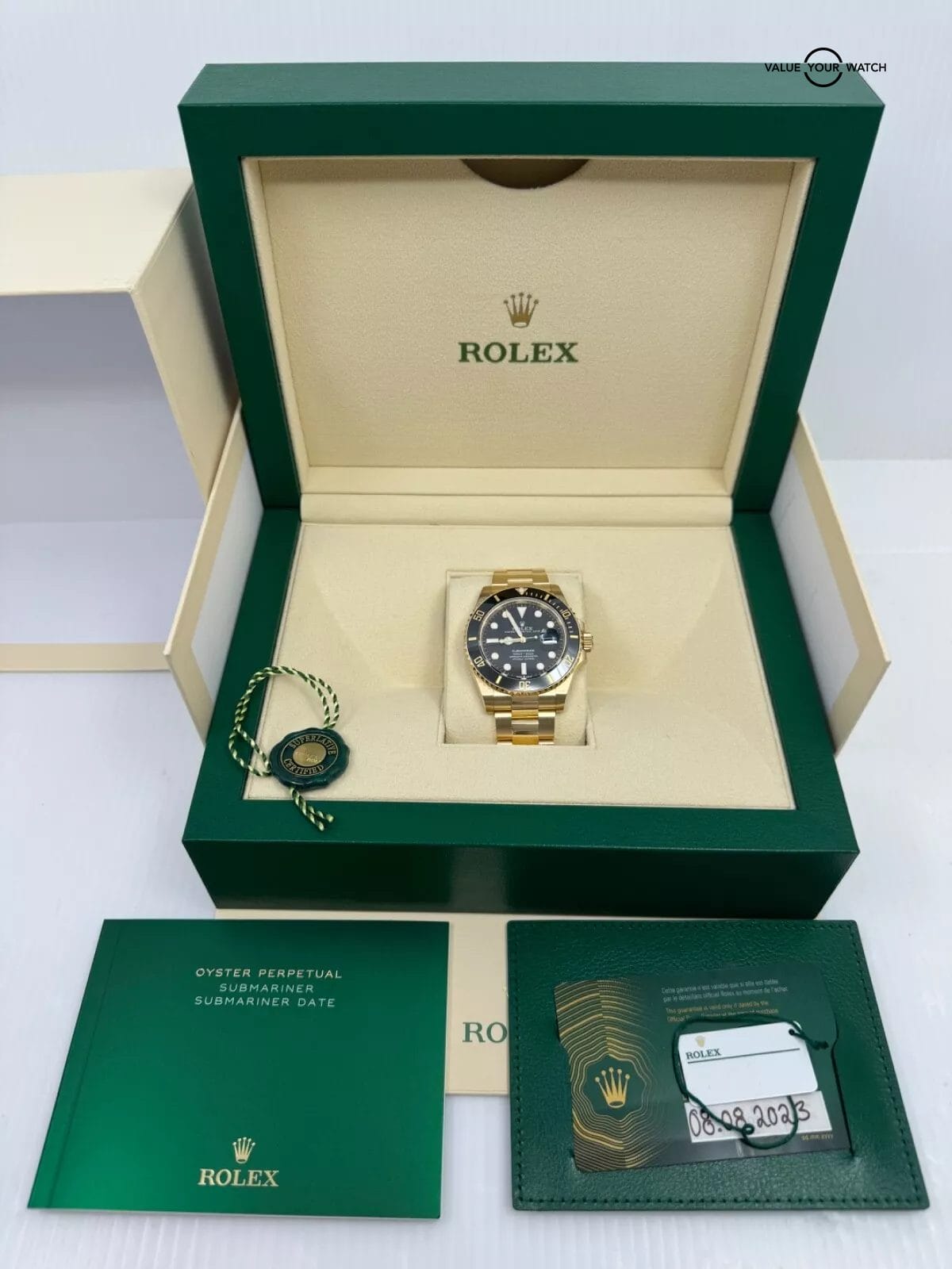 2024 Rolex Submariner 18k Yellow Gold Black 41mm Ceramic 126618LN