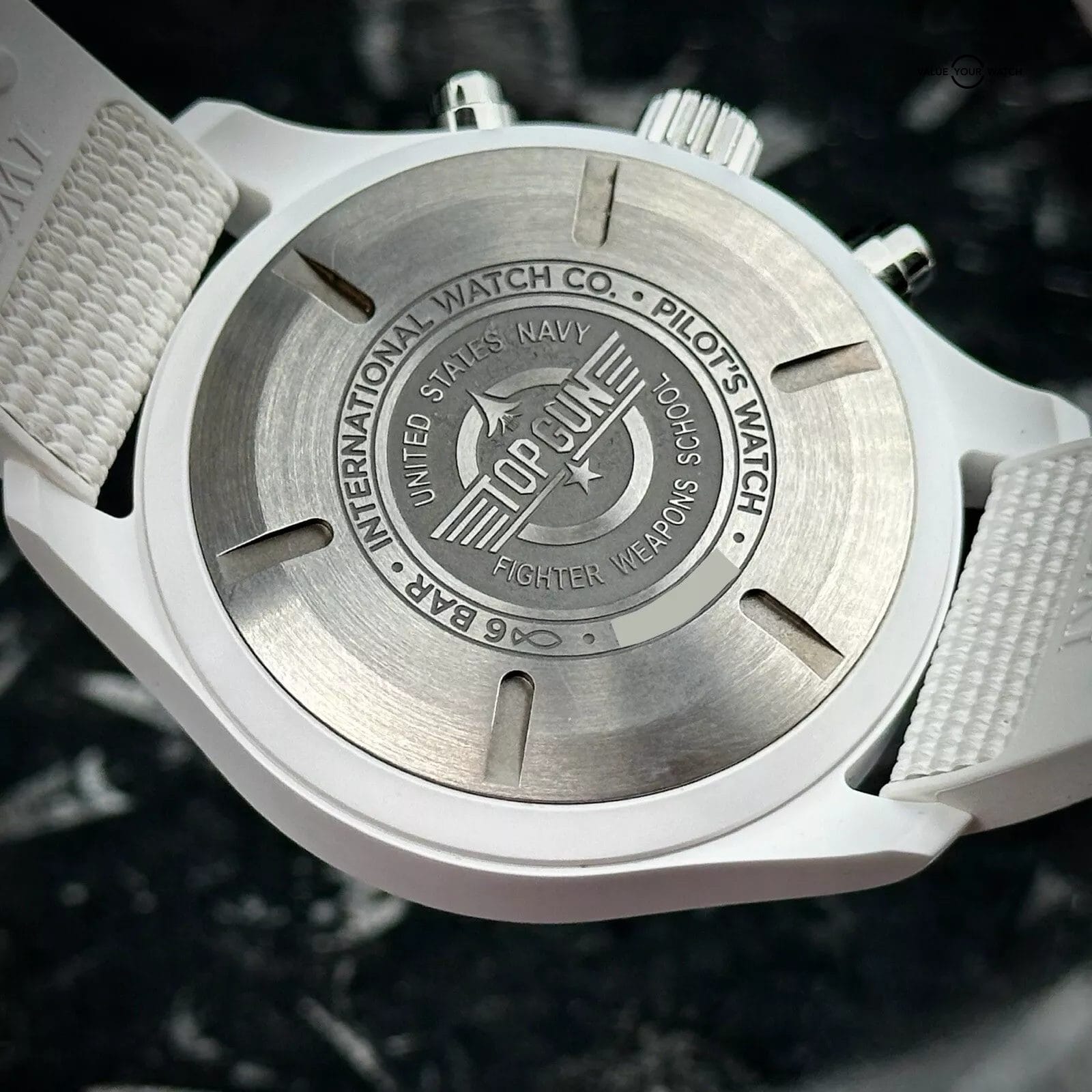 IWC Pilot Chronograph Top Gun Lake Tahoe IW389105 White Ceramic Complete 2023 45 - Image 3