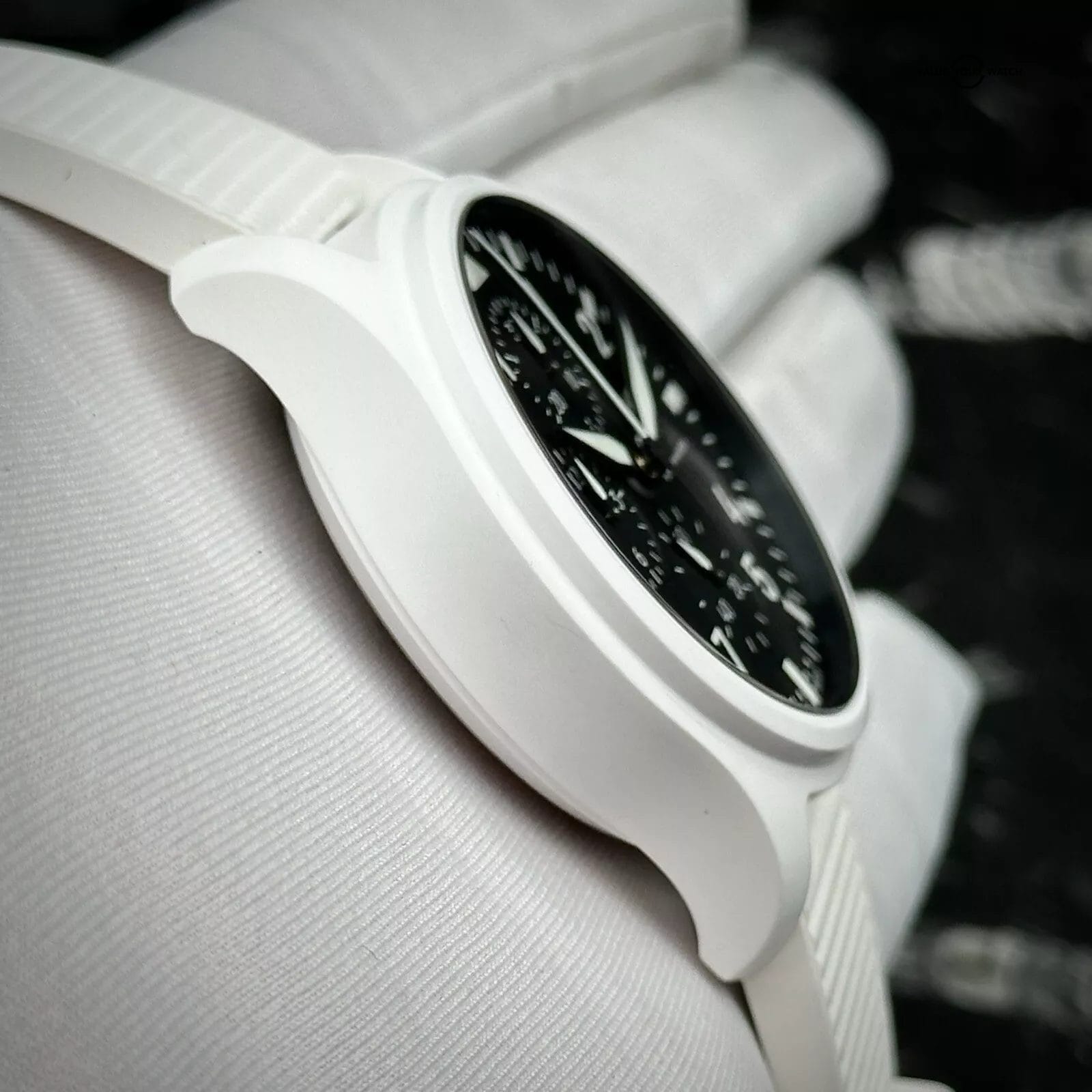 IWC Pilot Chronograph Top Gun Lake Tahoe IW389105 White Ceramic Complete 2023 45 - Image 6