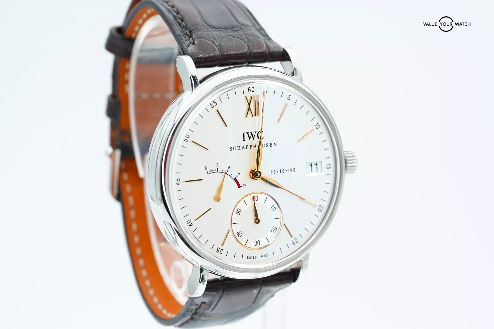 IWC Portofino Hand Wound 8 Days IW510103 45mm Stainless Steel BOXES/PAPERS! - Image 10