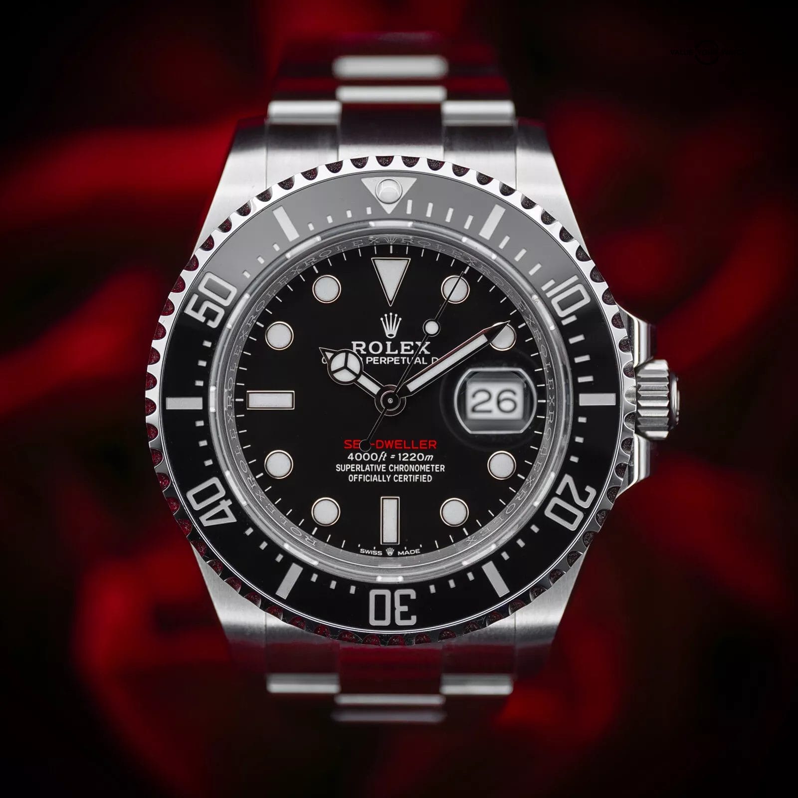 2024 Rolex Sea Dweller 43 Red Letters 126600 Box Papers MINT and Complete Value Your Watch