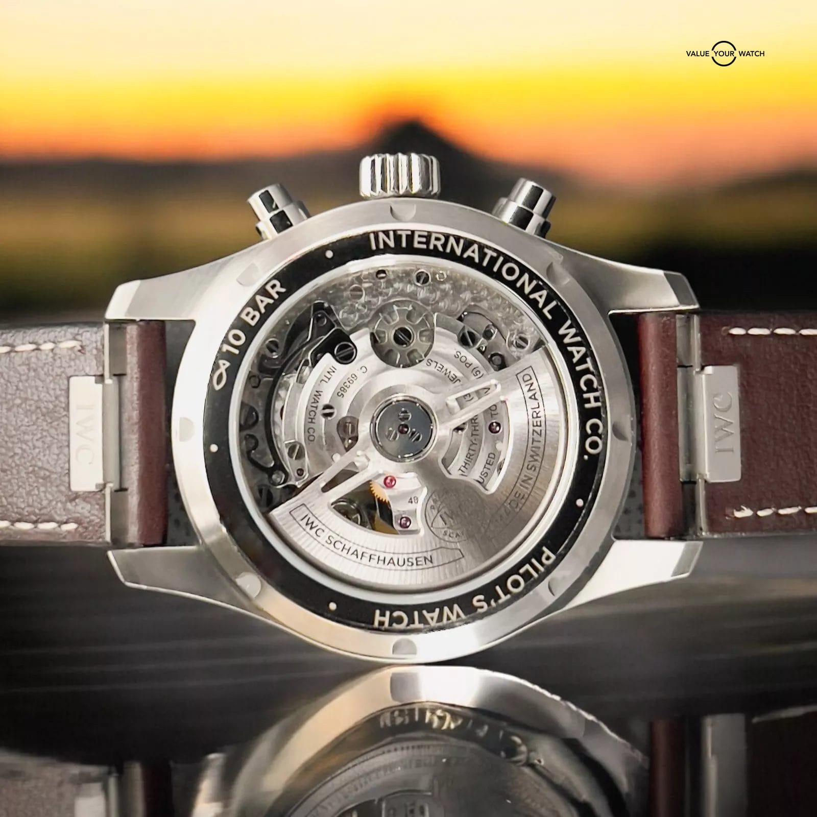 IWC Pilot's Watch Green Dial Chronograph Automatic Men's Watch - IW388103 NEW - Image 5