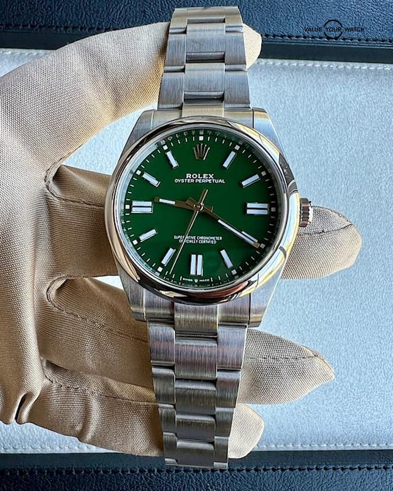 2021 Rolex Oyster Perpetual 124300 Green Dial Box And Papers - Image 2