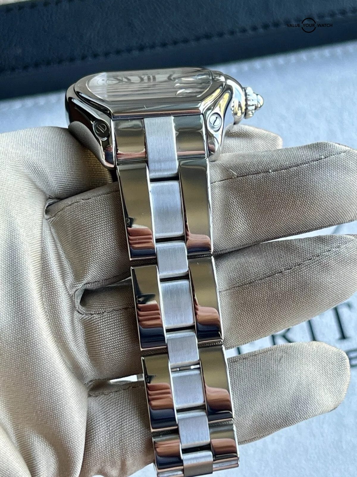 Cartier Roadster XL W62032X6 Large Bracelet And Unworn Leather Strap - Image 8