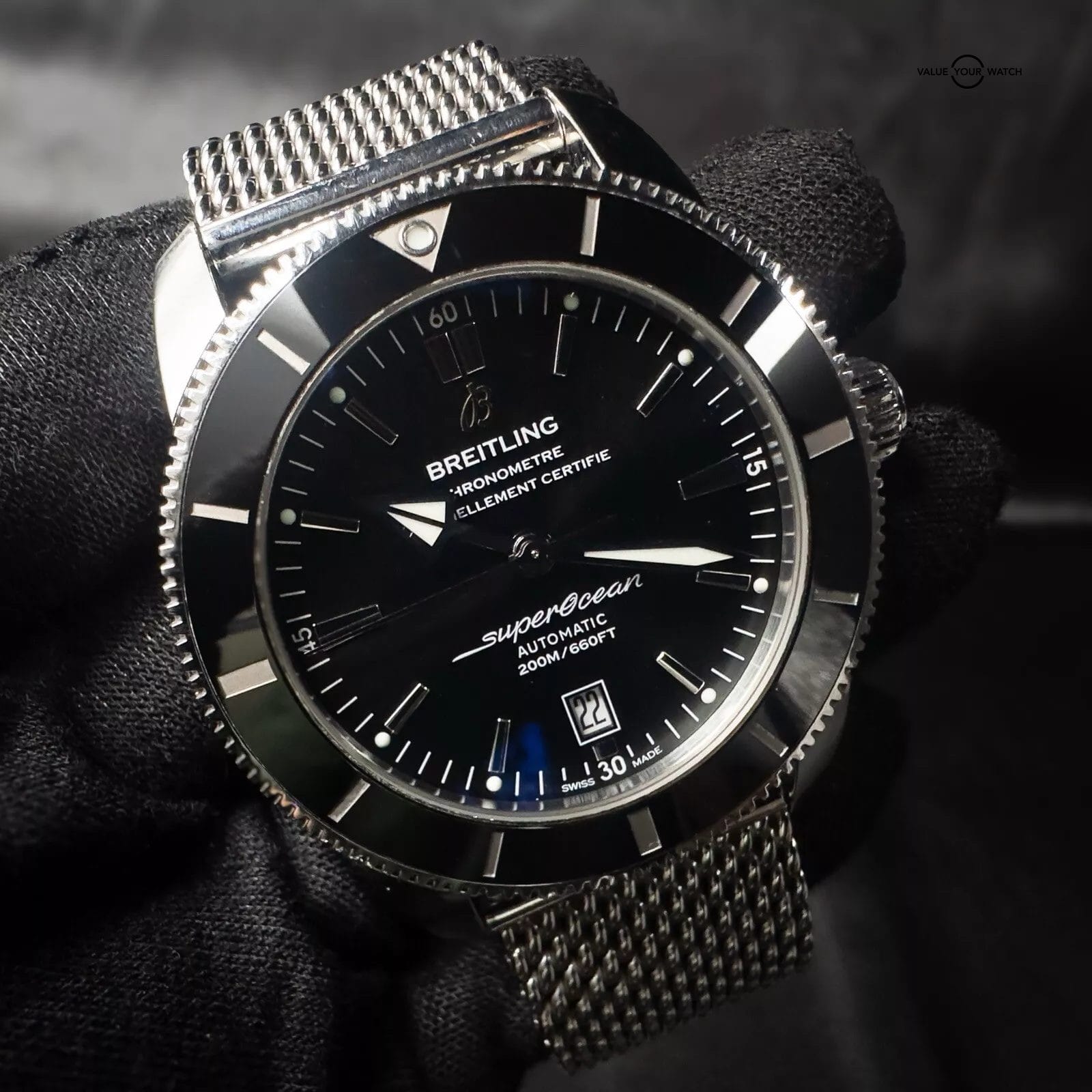 Breitling Superocean Heritage II B20 46mm AB2020 Complete Set on Steel Bracelet - Image 2
