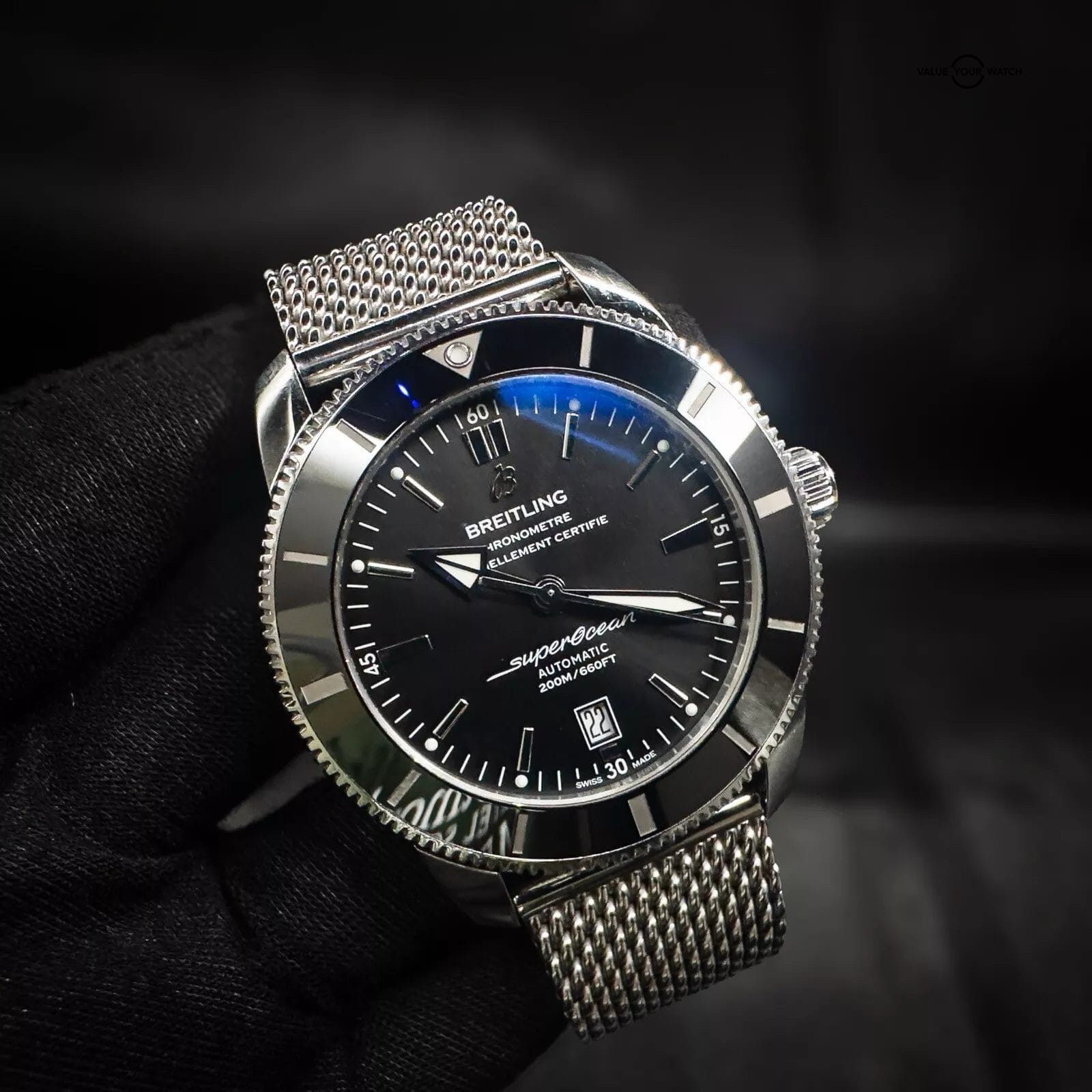 Breitling Superocean Heritage II B20 46mm AB2020 Complete Set on Steel Bracelet - Image 8
