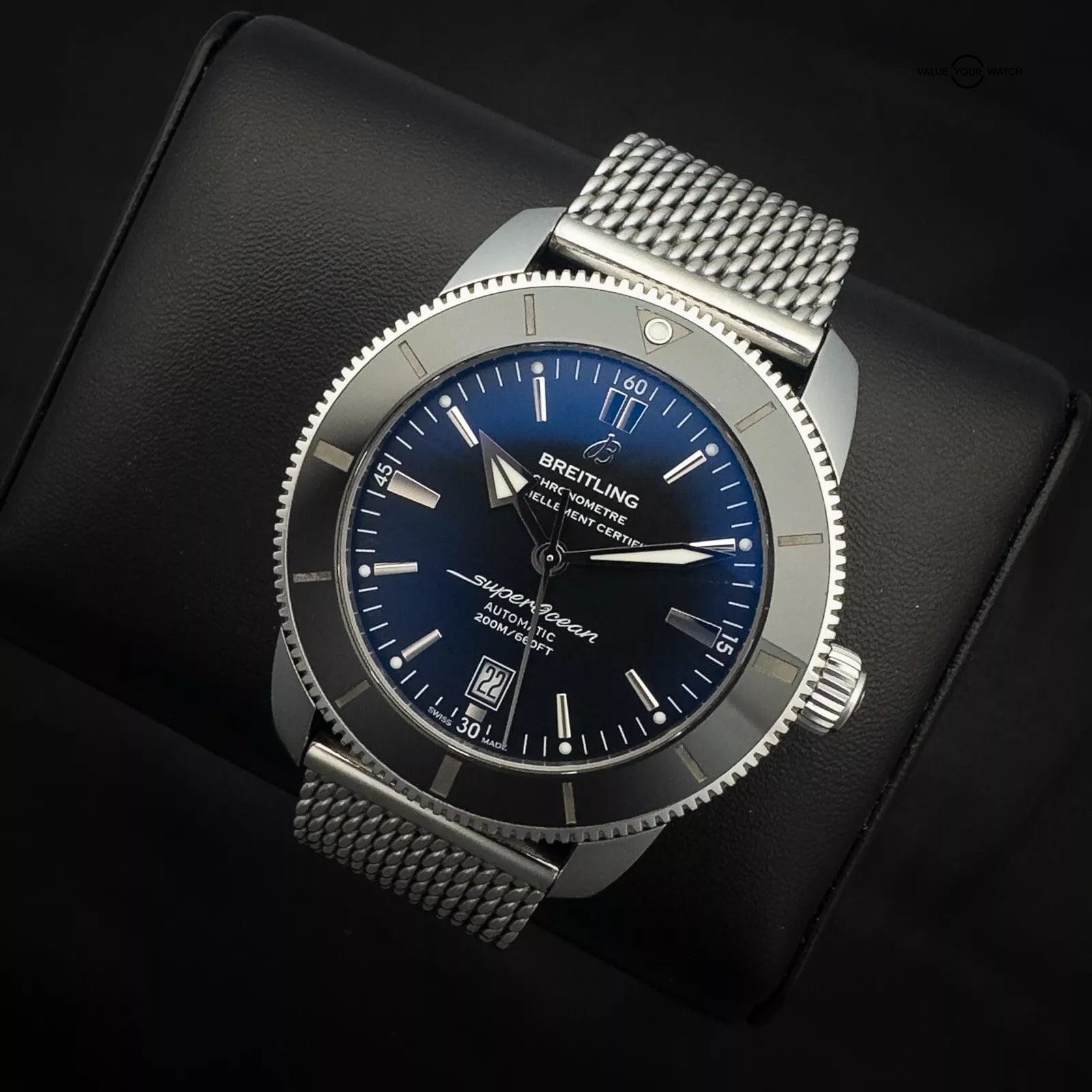 Breitling Superocean Heritage II B20 46mm AB2020 Complete Set on Steel Bracelet - Image 9