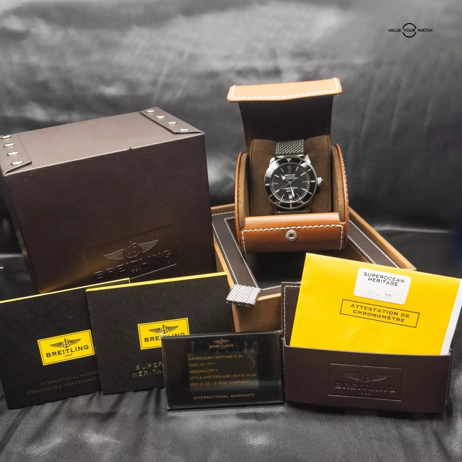 Breitling Superocean Heritage II B20 46mm AB2020 Complete Set on Steel Bracelet - Image 10