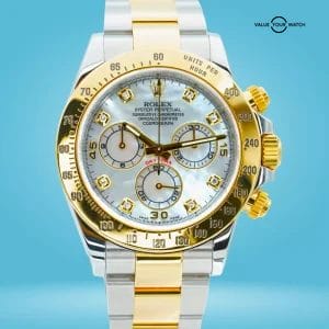 2015 Rolex Daytona Cosmograph 116523 40mm MOTHER OF PEARL DIAMOND DIAL Box/Paper