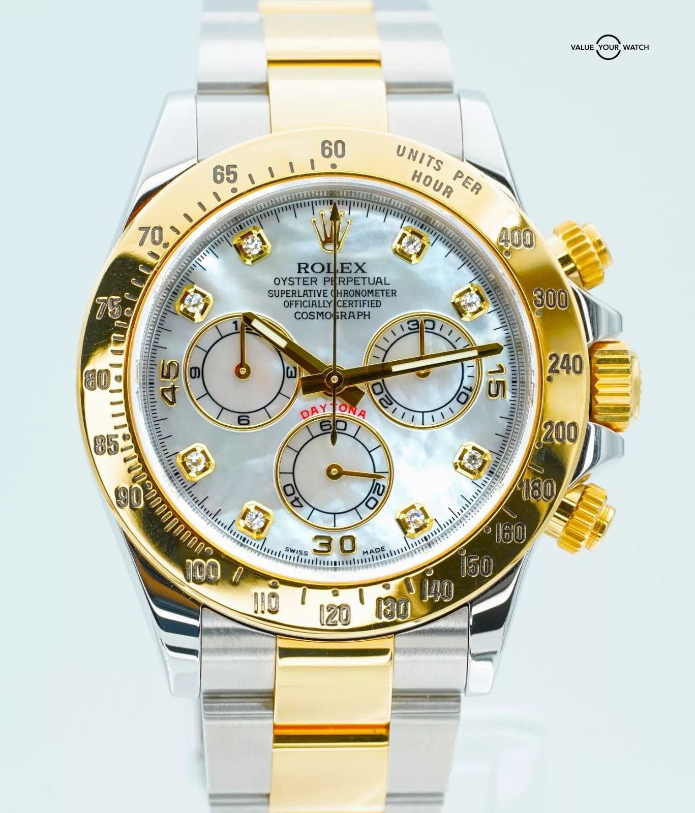 2015 Rolex Daytona Cosmograph 116523 40mm MOTHER OF PEARL DIAMOND DIAL Box/Paper - Image 6