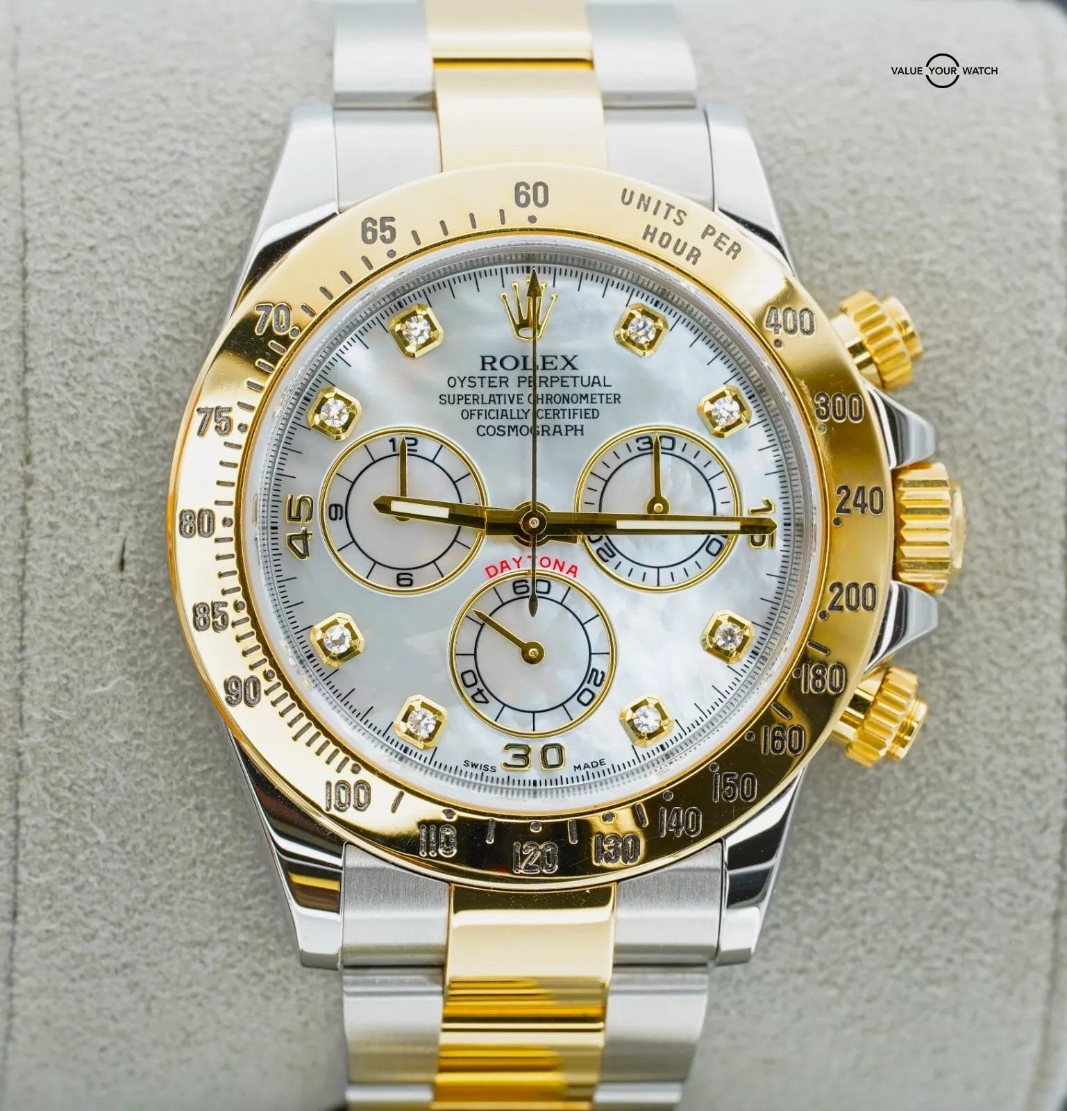 2015 Rolex Daytona Cosmograph 116523 40mm MOTHER OF PEARL DIAMOND DIAL Box/Paper - Image 12
