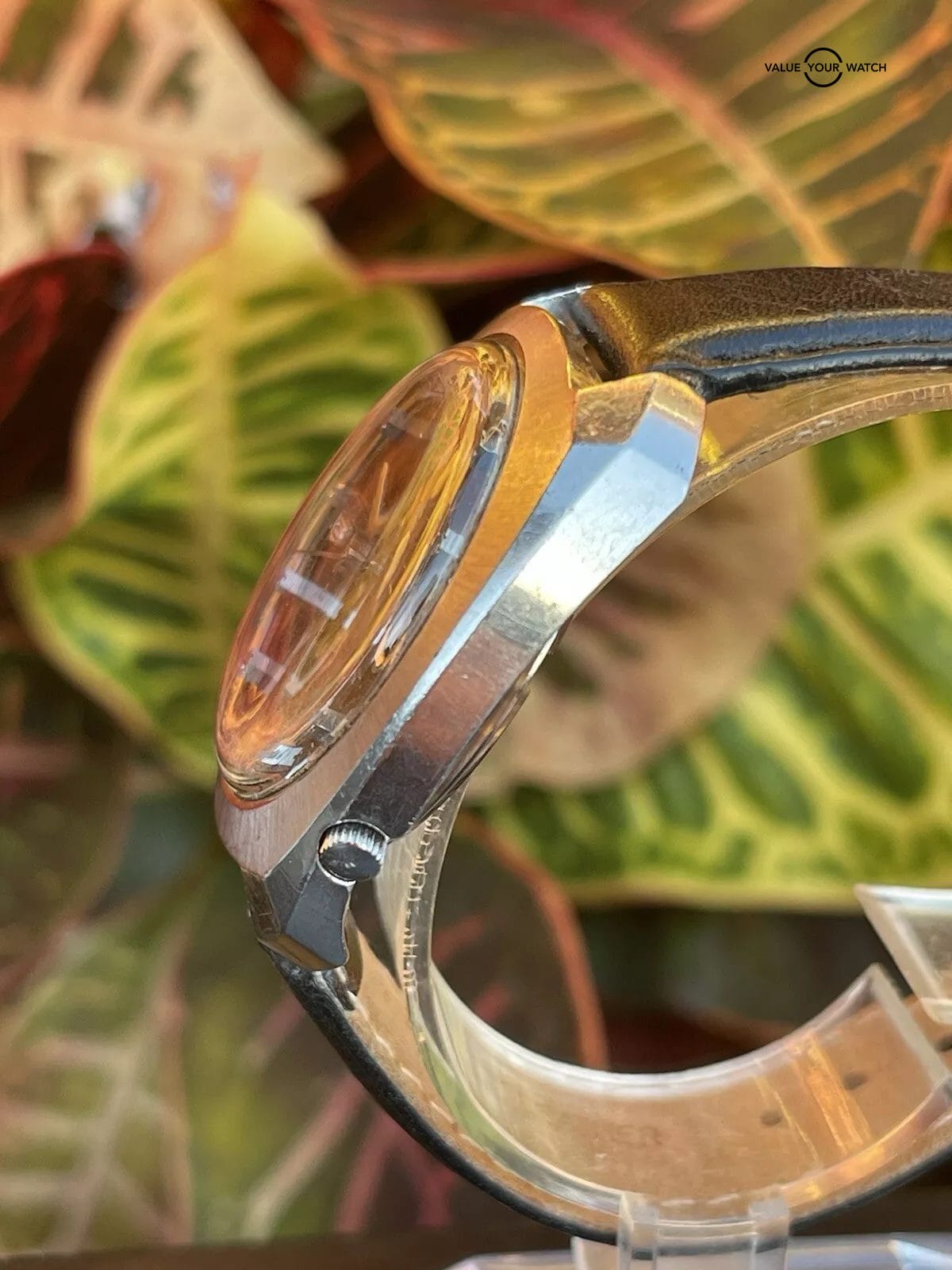 Vintage Seiko 5 Cushion Case 6119-7080 Crosshair Dial Day Date Watch Estate Runs - Image 11