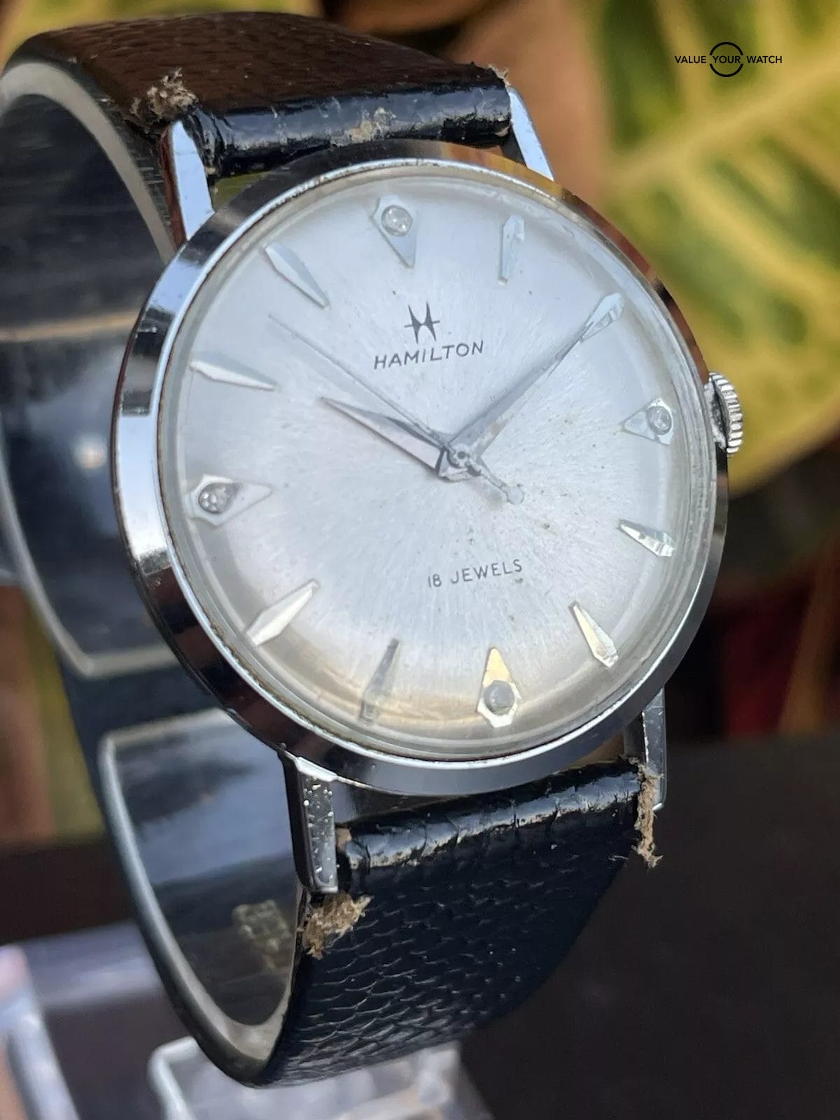 Auth. Hamilton Manual Wind Watch 18 Jewels Model 736 USA Estate Sale Running