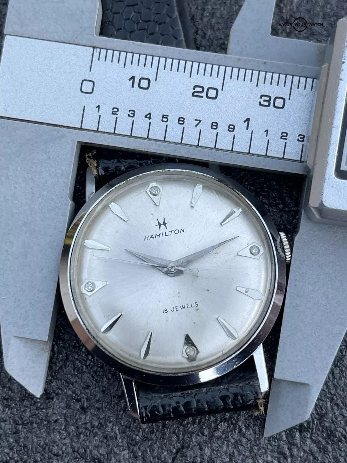 Auth. Hamilton Manual Wind Watch 18 Jewels Model 736 USA Estate Sale Running - Image 9