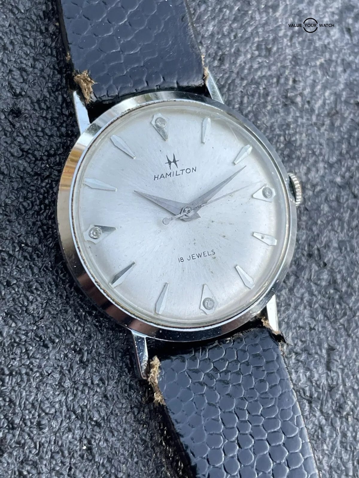 Auth. Hamilton Manual Wind Watch 18 Jewels Model 736 USA Estate Sale Running - Image 14