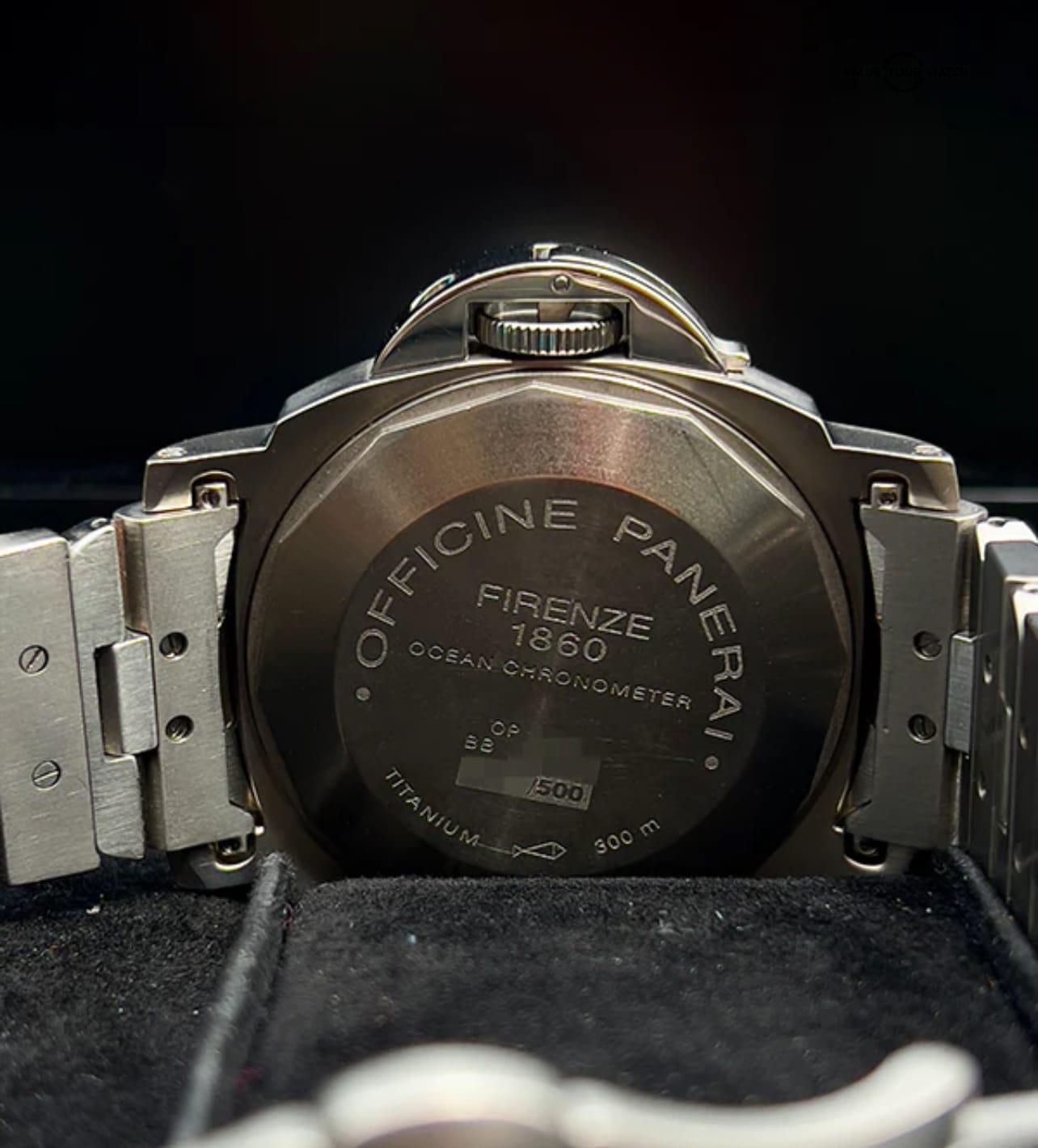 2006 Panerai Luminor GMT 44MM Black Dial Titanium Bracelet (PAM00161) Box & Papers - Image 12