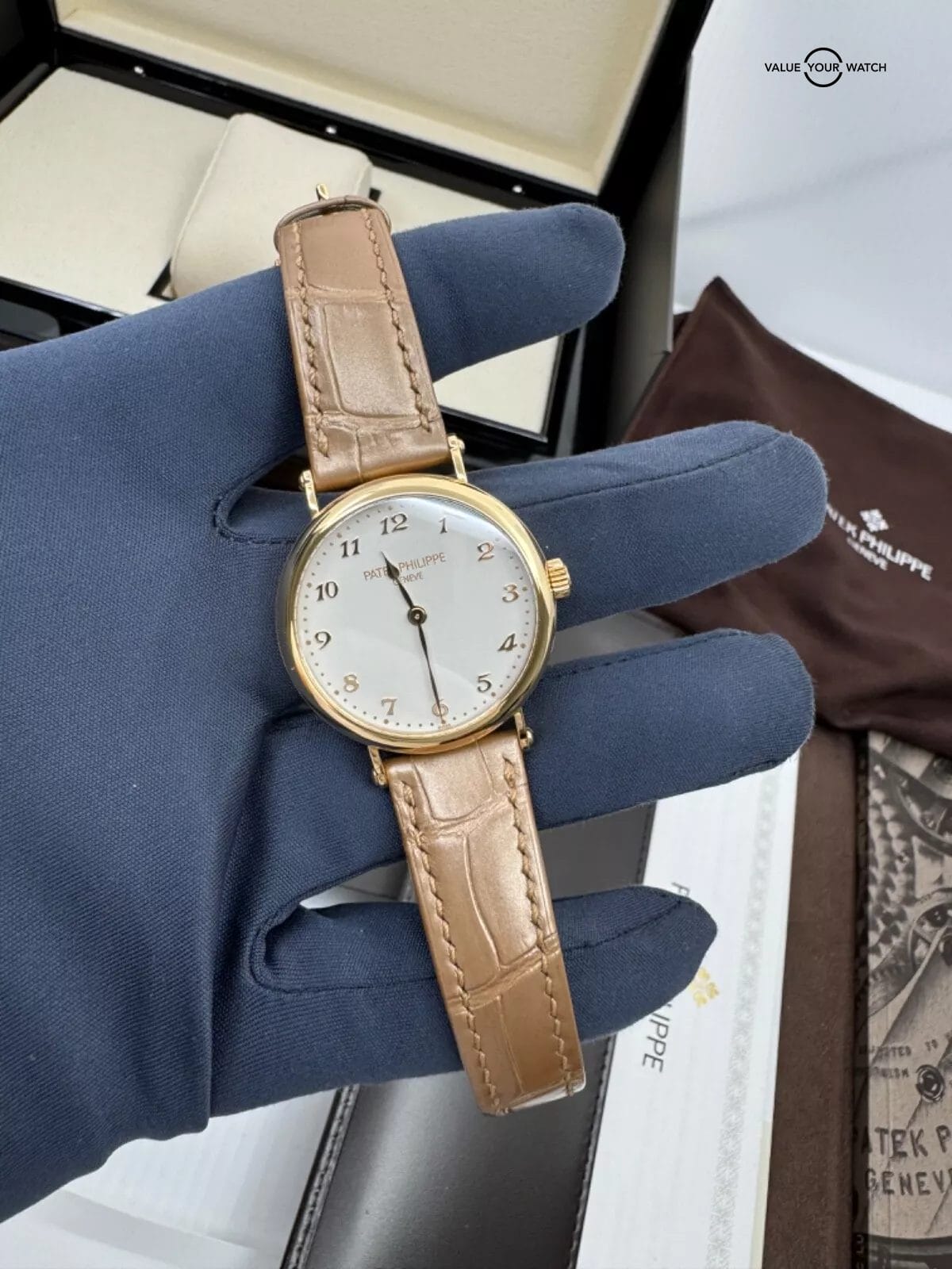 2021 New Unworn Complete Set Ladies Rose Gold Calatrava 7200R