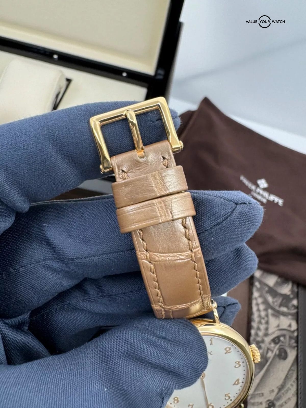 2021 New Unworn Complete Set Ladies Rose Gold Calatrava 7200R - Image 4