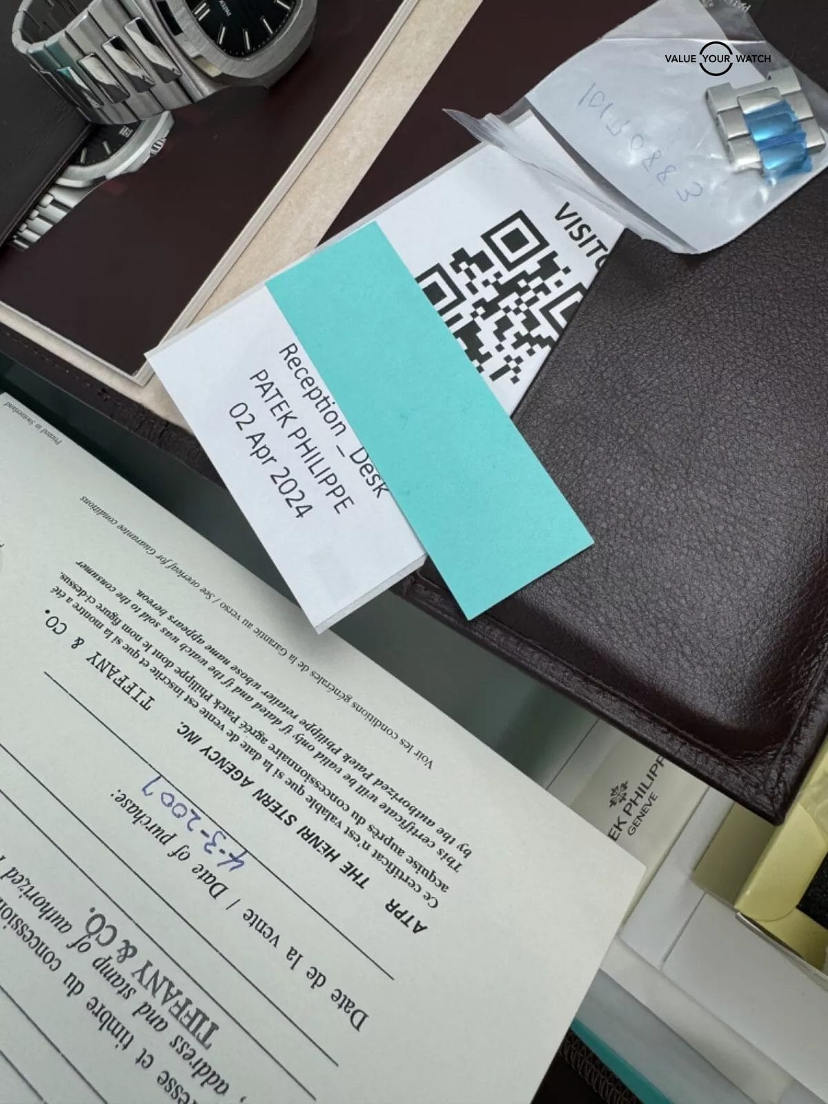 2024 PP Serviced “LED” Dial Tiffany&Co Stamp Blue Dial Nautilus Geneva Seal 315 - Image 7