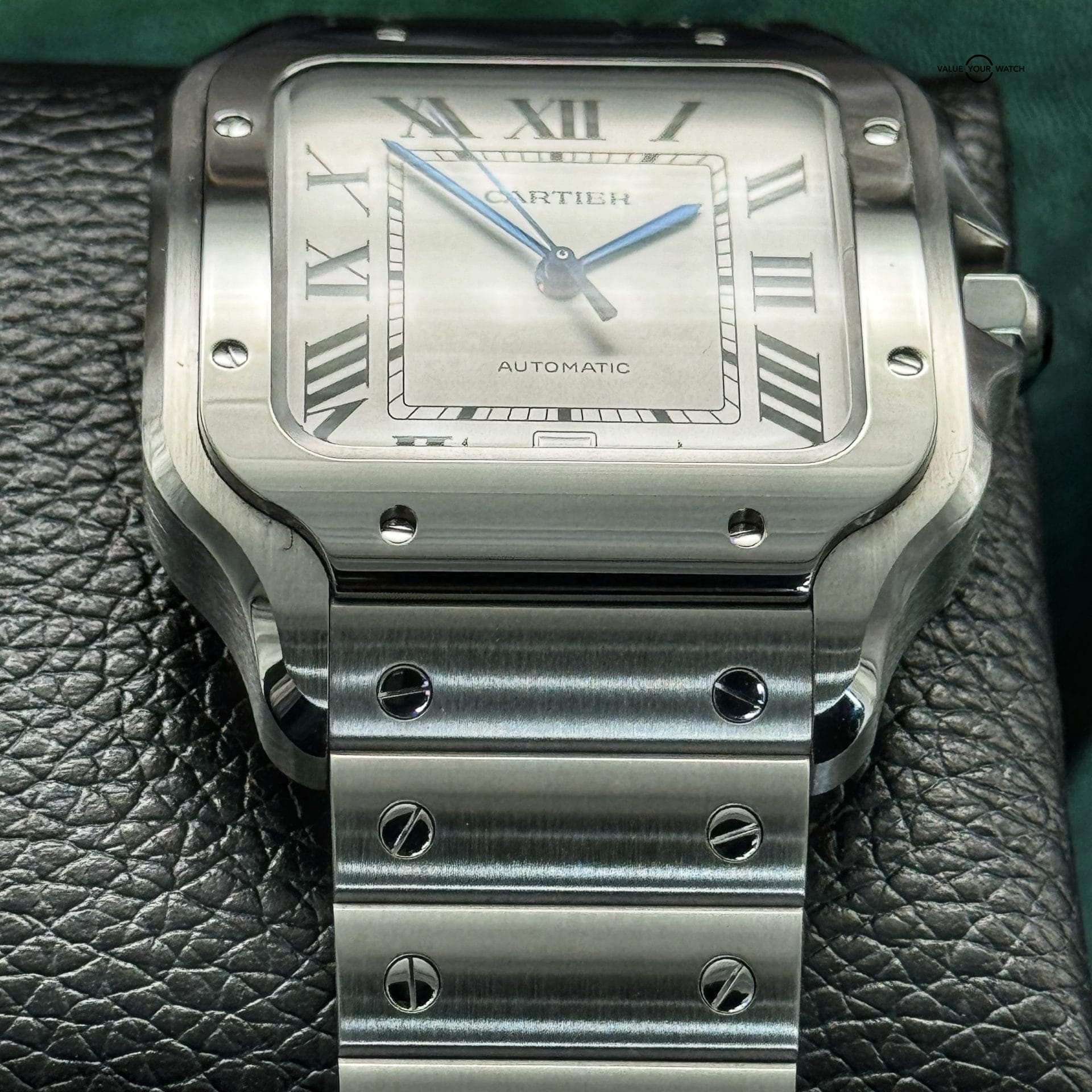 2022 Cartier Santos Large White Dail WSSA0018 Complete Set Box&Papers - Image 3