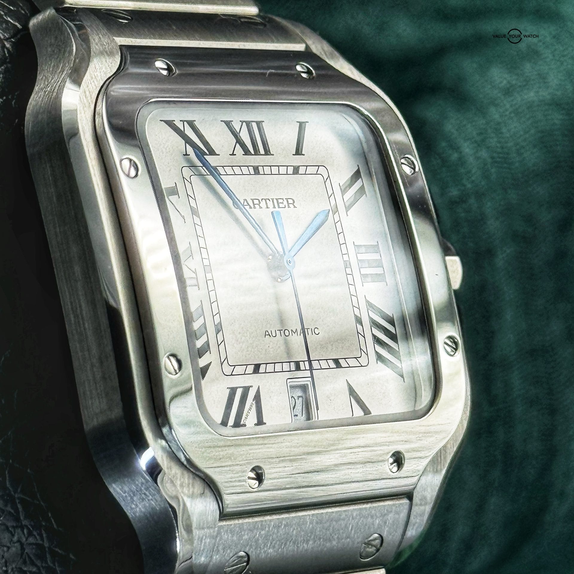 2022 Cartier Santos Large White Dail WSSA0018 Complete Set Box&Papers - Image 4