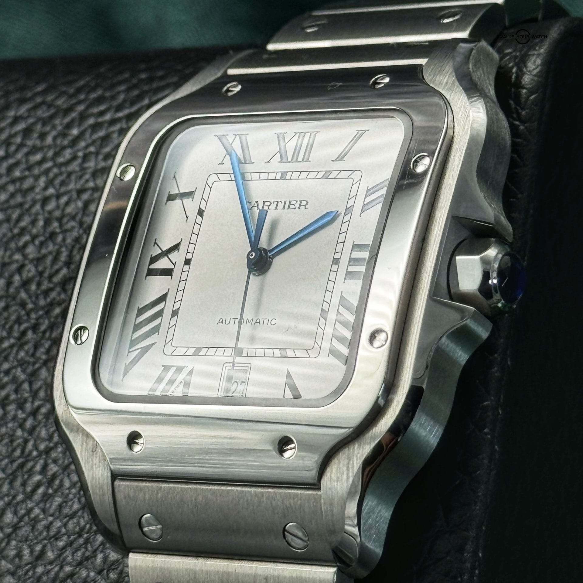 2022 Cartier Santos Large White Dail WSSA0018 Complete Set Box&Papers - Image 5