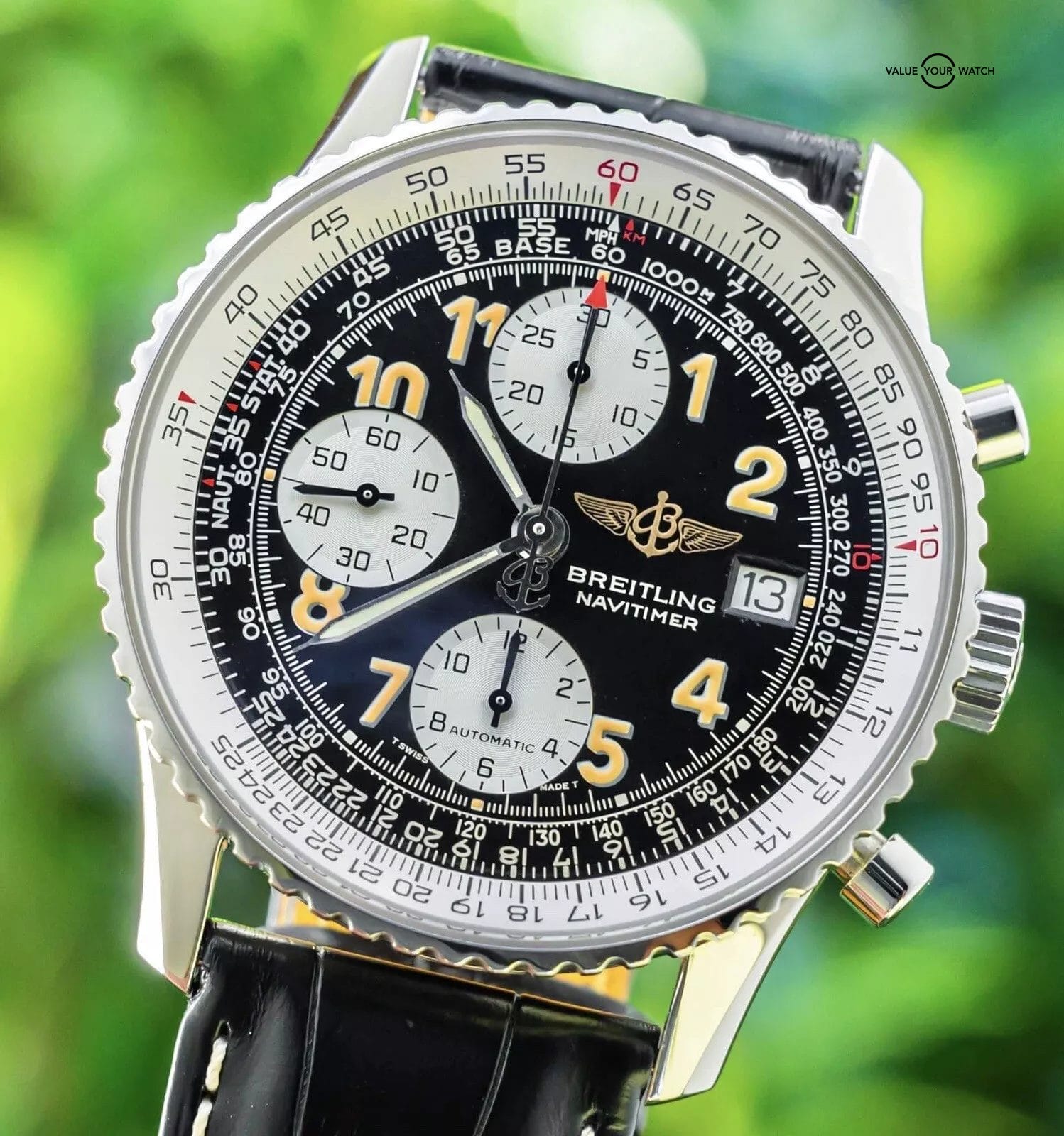 Breitling Old Navitimer II 42 mm Black Numeral Dial Breitling Old Navitimer II 42 mm Black Numeral Dial