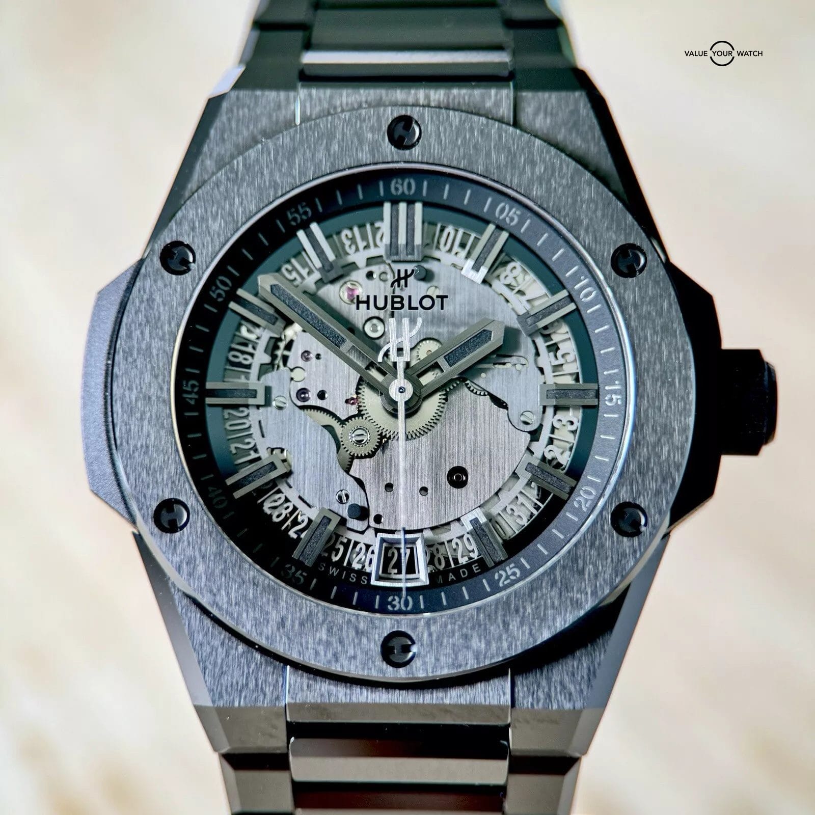 Hublot Big Bang Integrated Time Only “All Black” Limited Edition Full Set