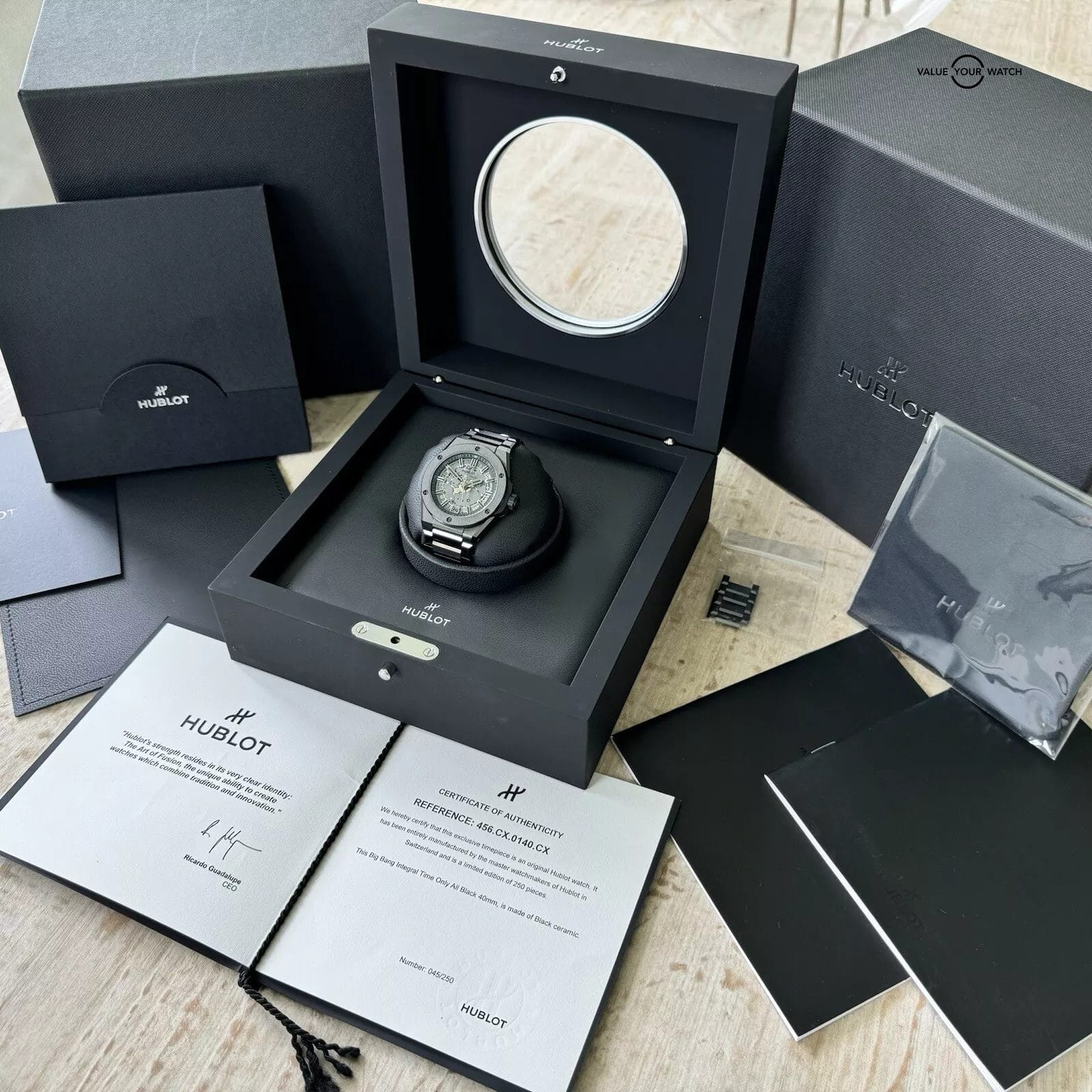 Hublot Big Bang Integrated Time Only “All Black” Limited Edition Full Set - Image 8